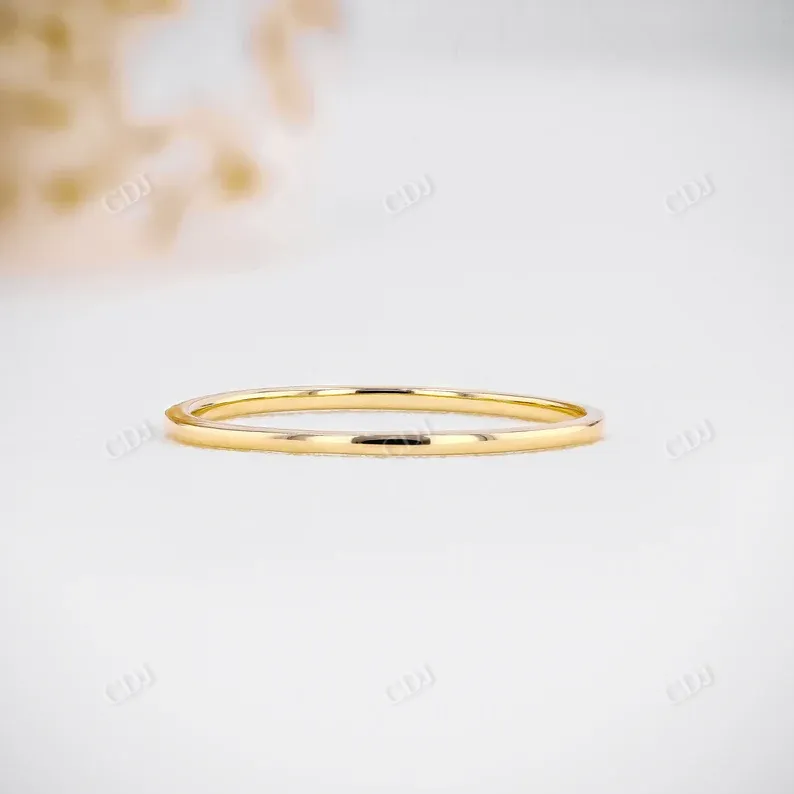 0.03CTW CVD Diamond Ultra Thin Minimalist Stackable Ring