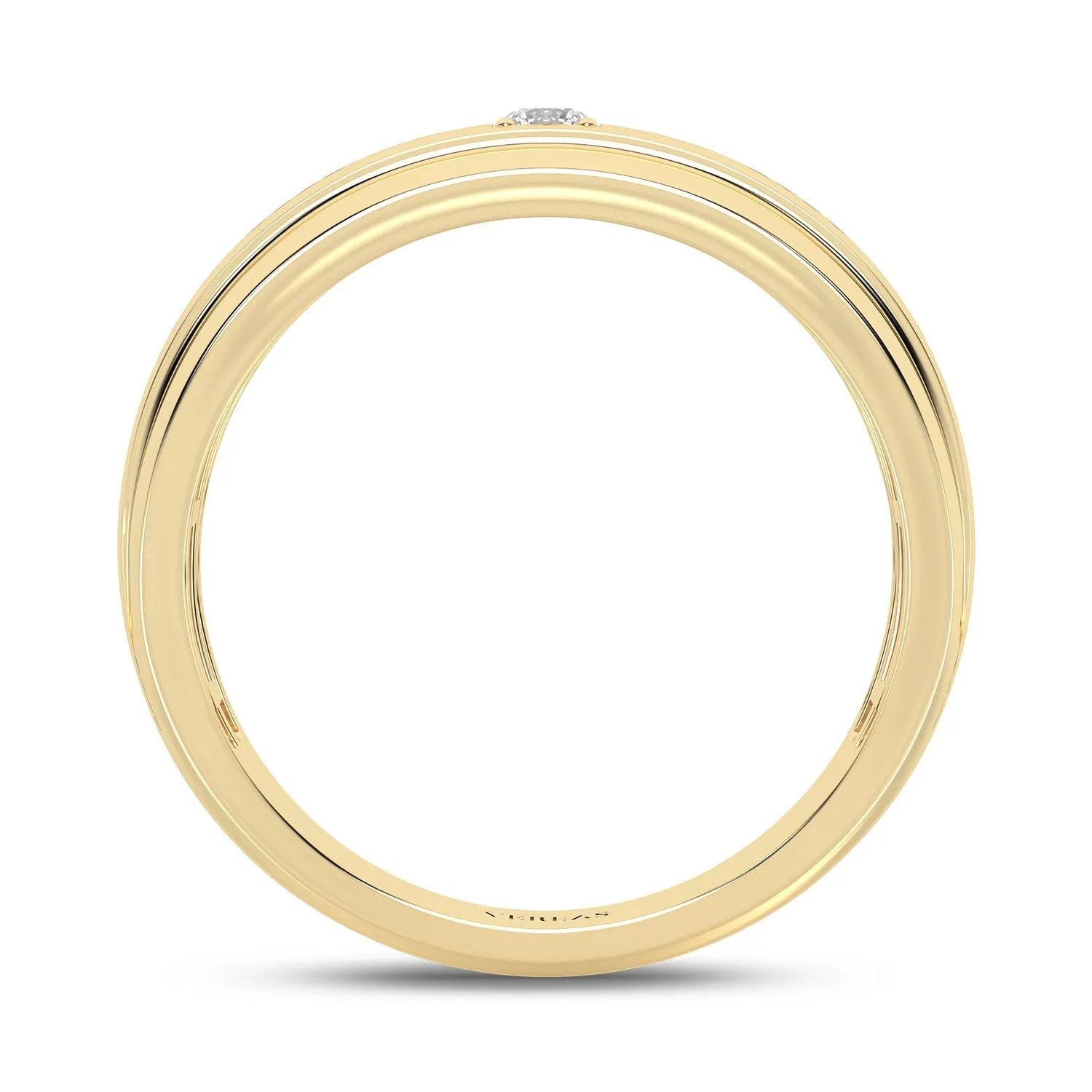 1-Stationed Round Diamond Band