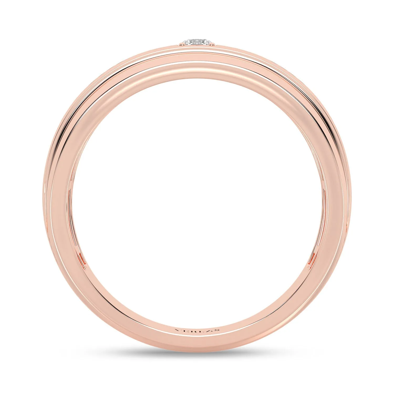 1-Stationed Round Diamond Band