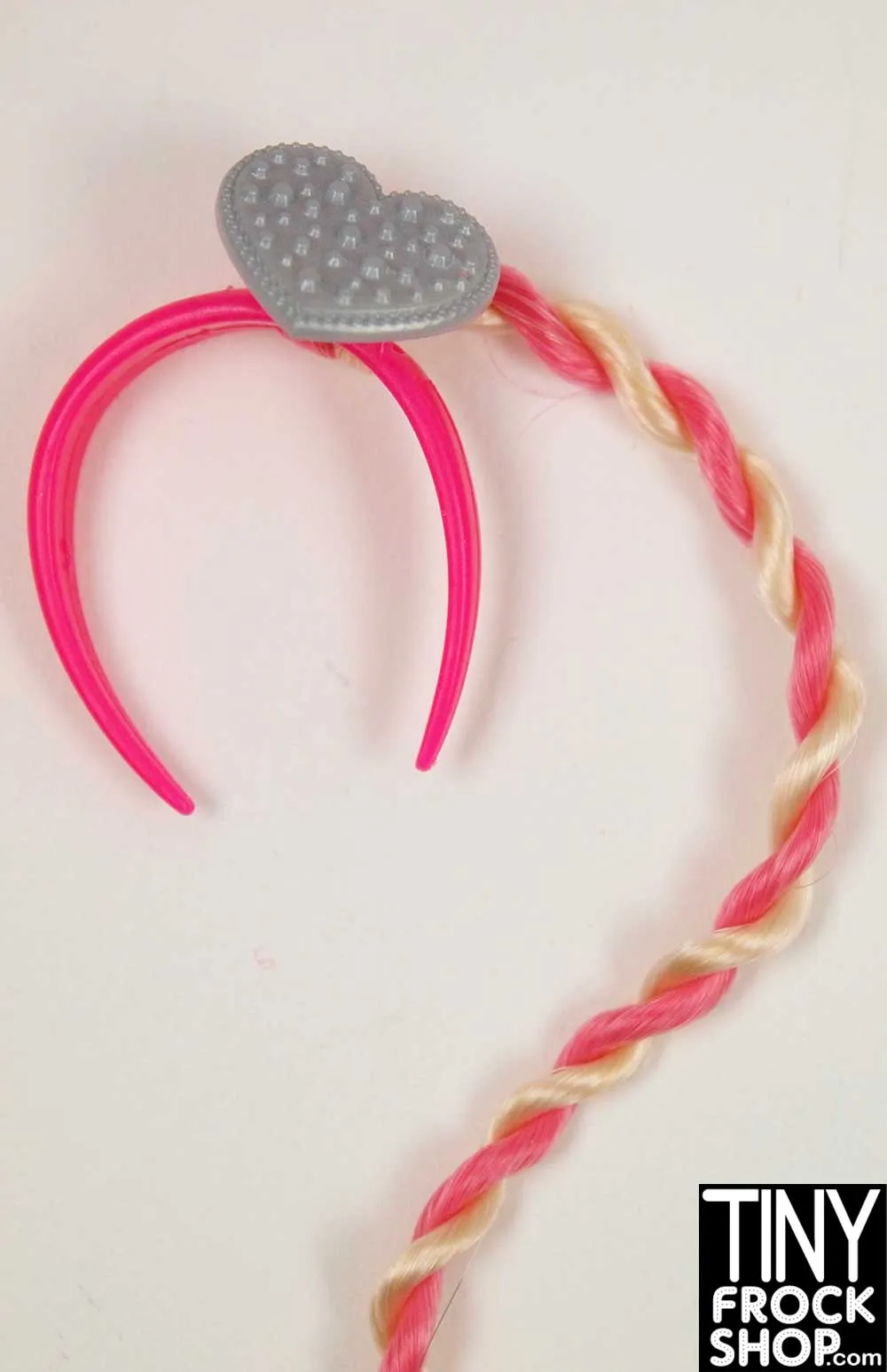 12" Fashion Doll Pink Headband Hair Extension