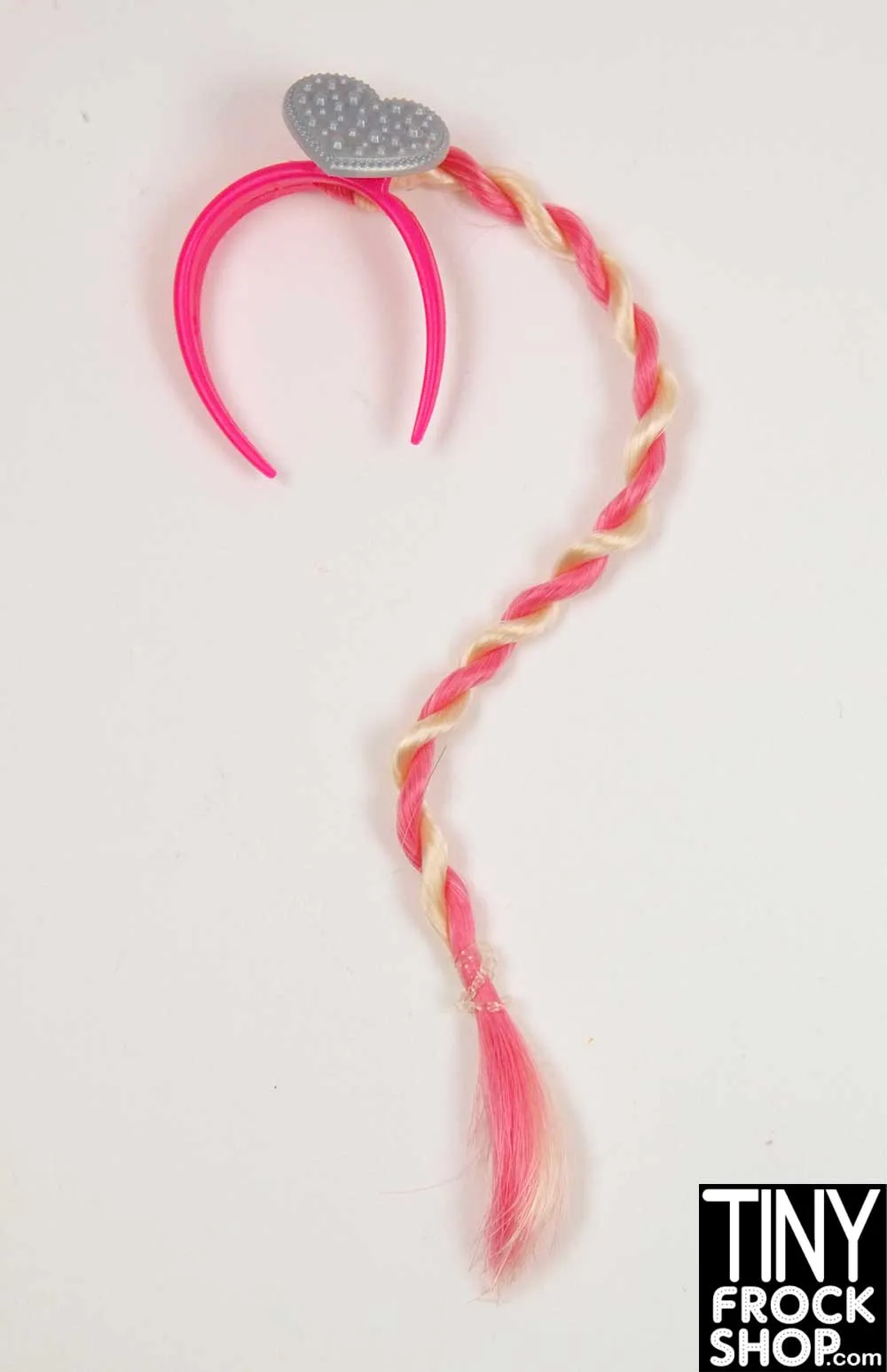 12" Fashion Doll Pink Headband Hair Extension