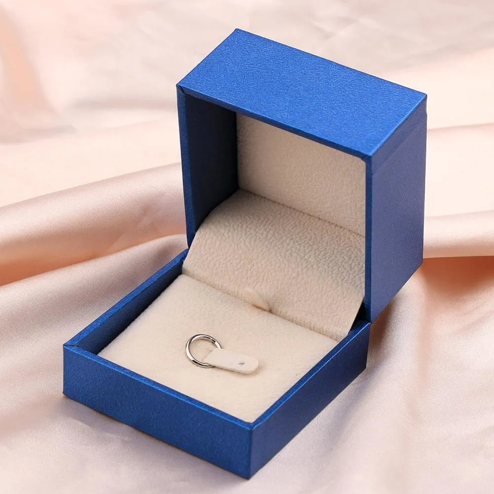 14K White Gold Segment Daith Earring 16G Minimalist Septum Ring