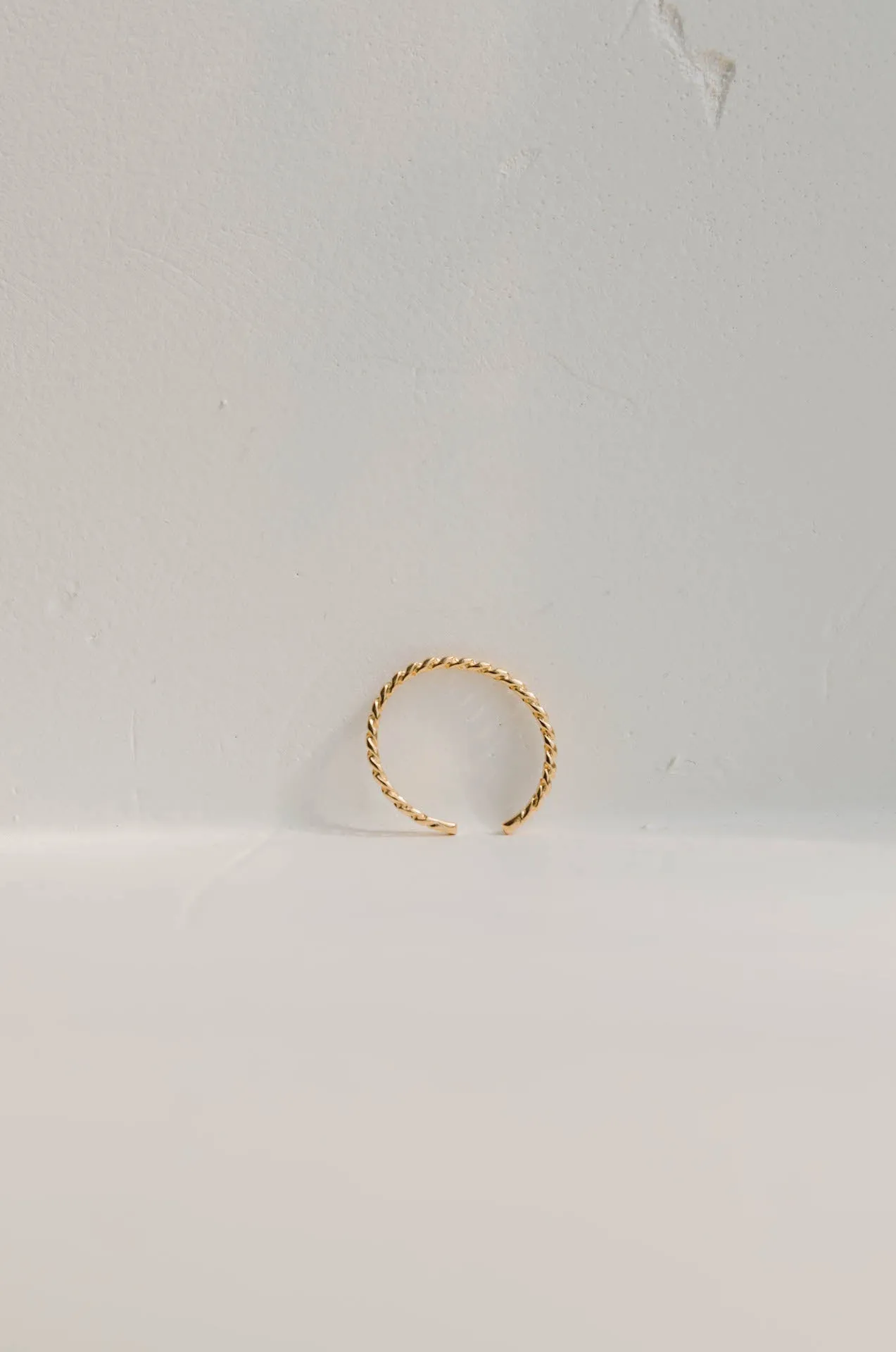 18k Gold Dipped Dainty Chain Adjustable Ring