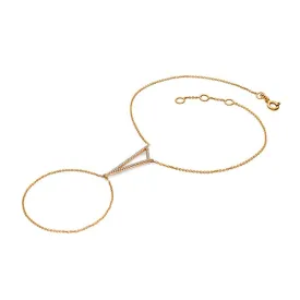 18k Gold Triangle Shape 2 Way Diamond Bracelet