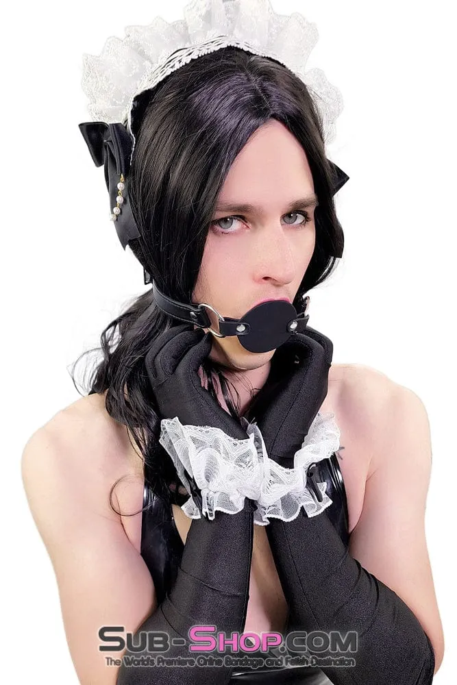 2553AE-SIS      Lace Sissy Beaded Serving Maid Headband