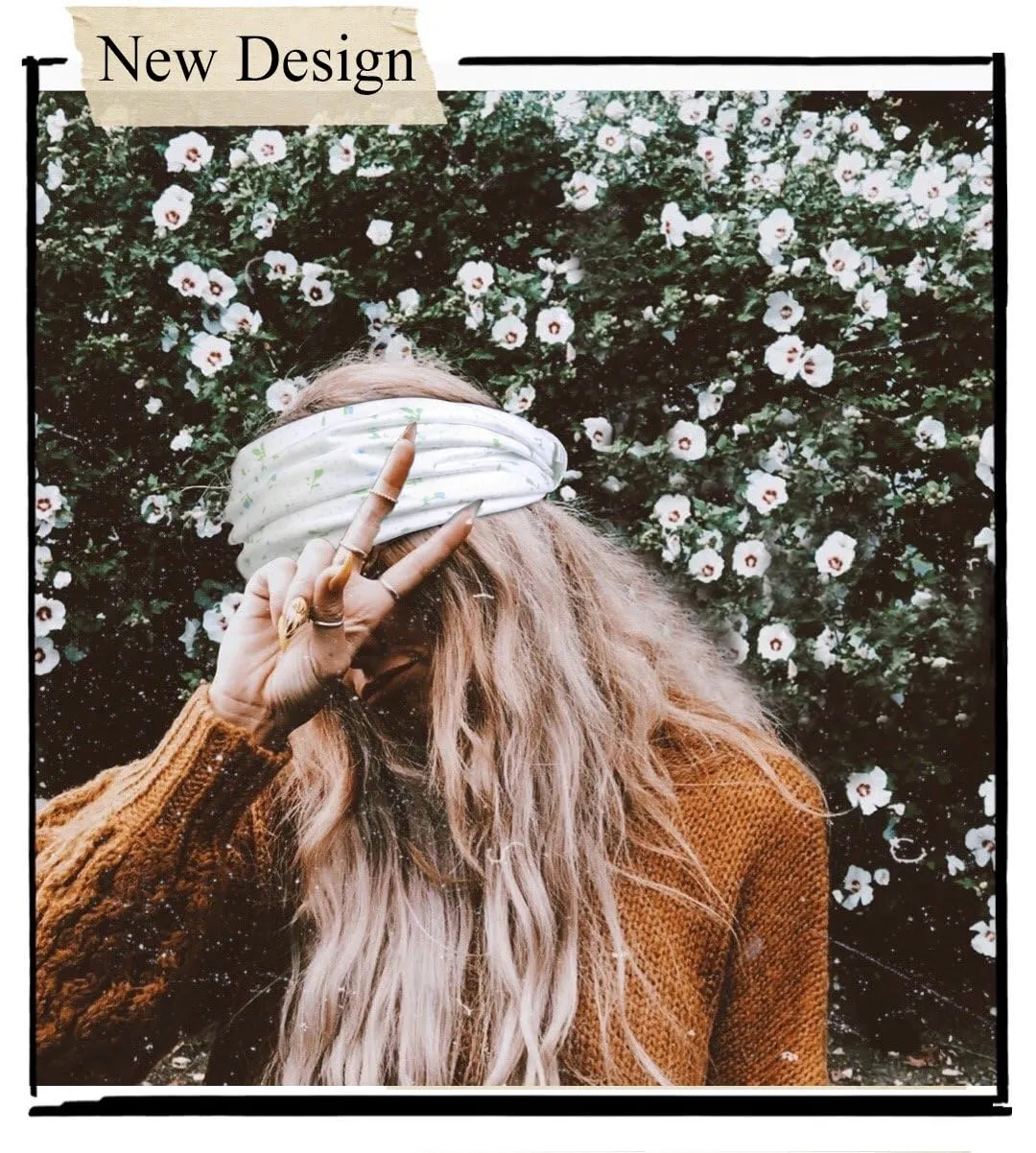 4 Packs Wide Headbands for Women Knotted Non Slip Fashion Cute Floral Printed Head Bands for Womens Hair Large African Bandana Boho Hairbands Yoga Running Sports Workout Thick Turban Hair Accessories