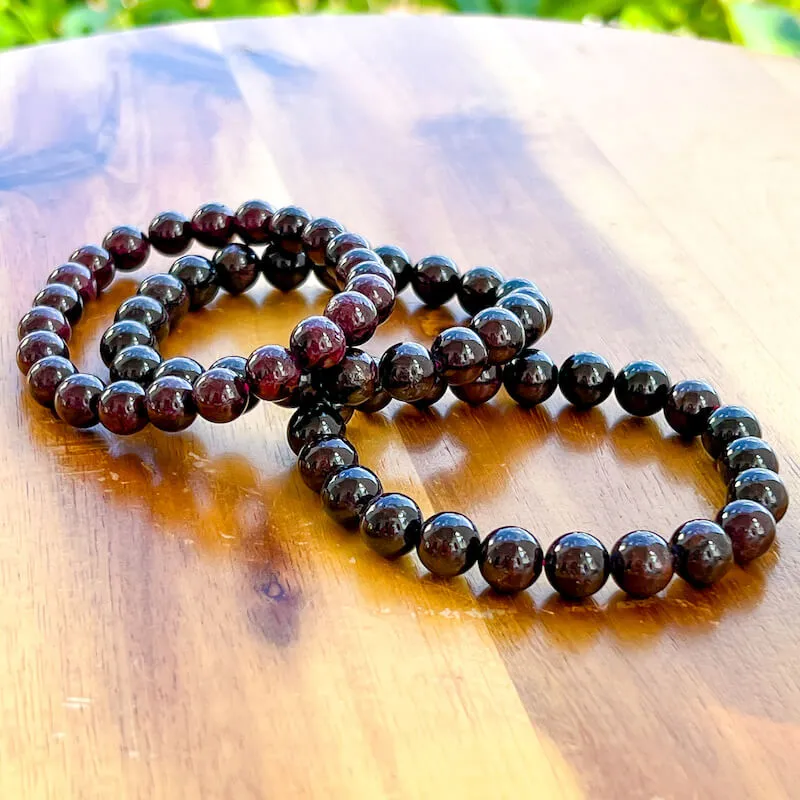 8 mm Gemstone Beaded Bracelet
