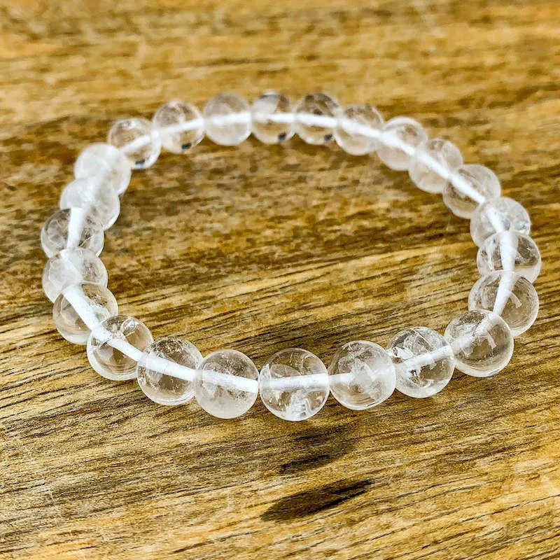 8 mm Gemstone Beaded Bracelet
