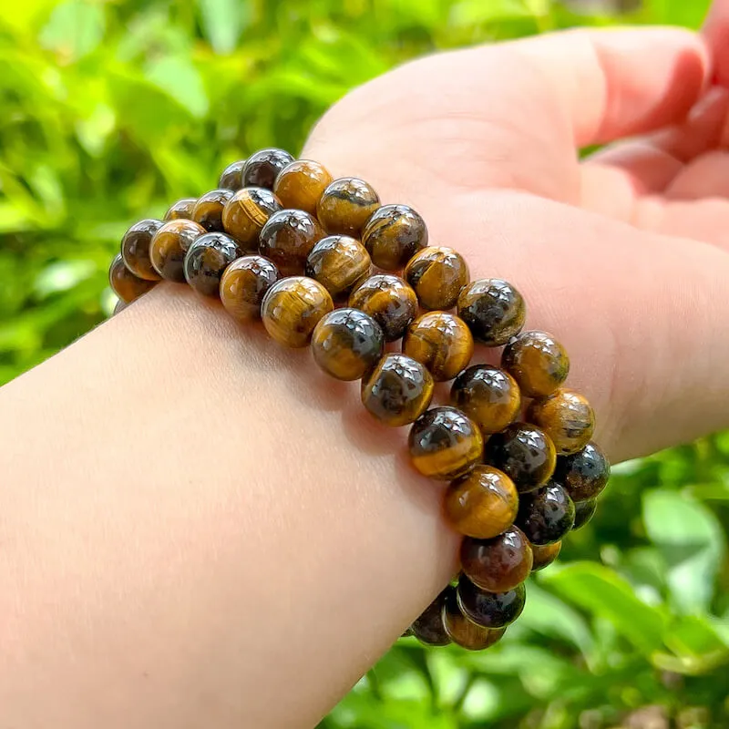 8 mm Gemstone Beaded Bracelet