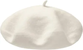 AWAYTR Wool French Beret Hats - Solid Color Artist Beret Hat for Women and Kids