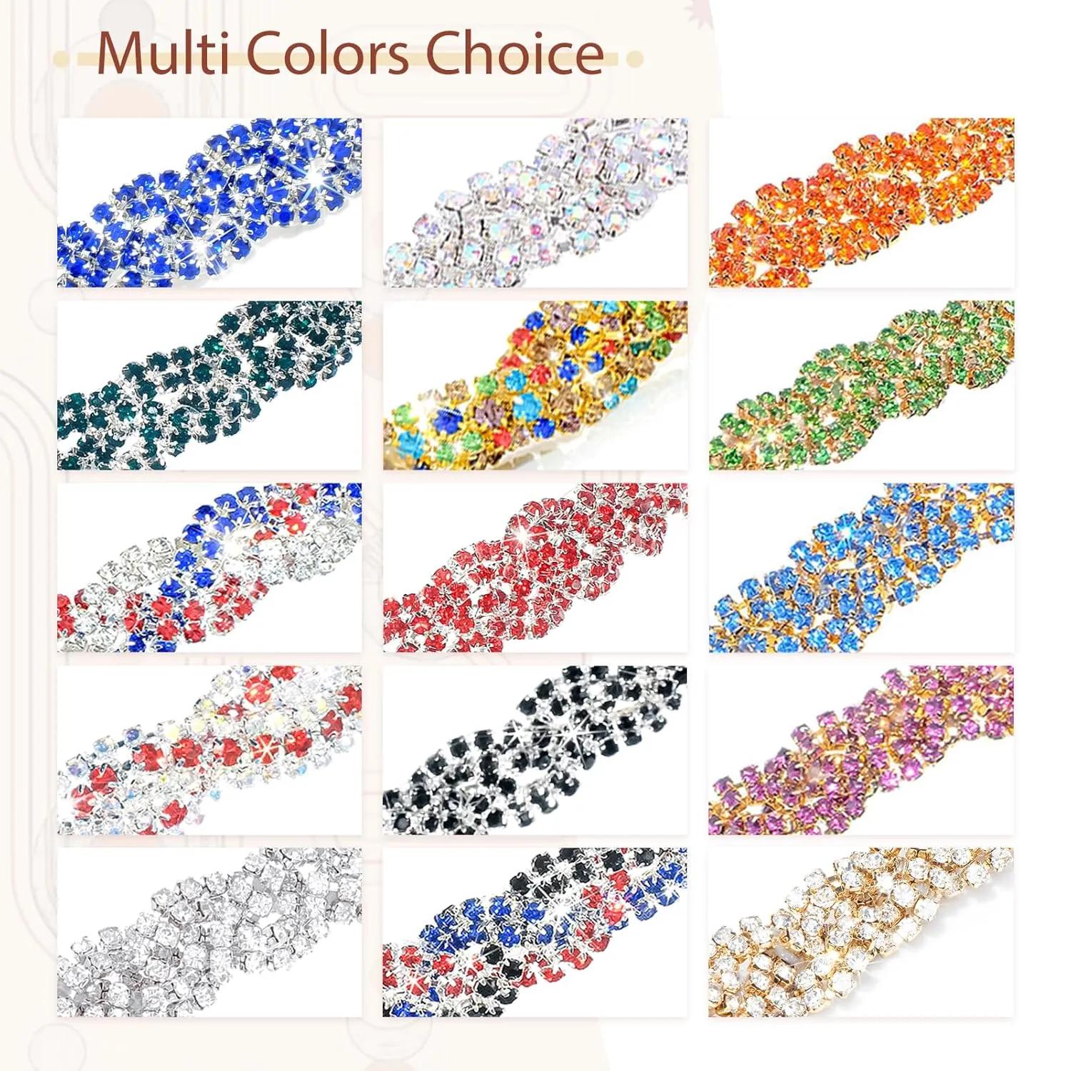 Barode Rhinestone Headband Head Chain Jewelry Green Sparkle Elastic Hairband Forehead Crystal Braided Bands for Women