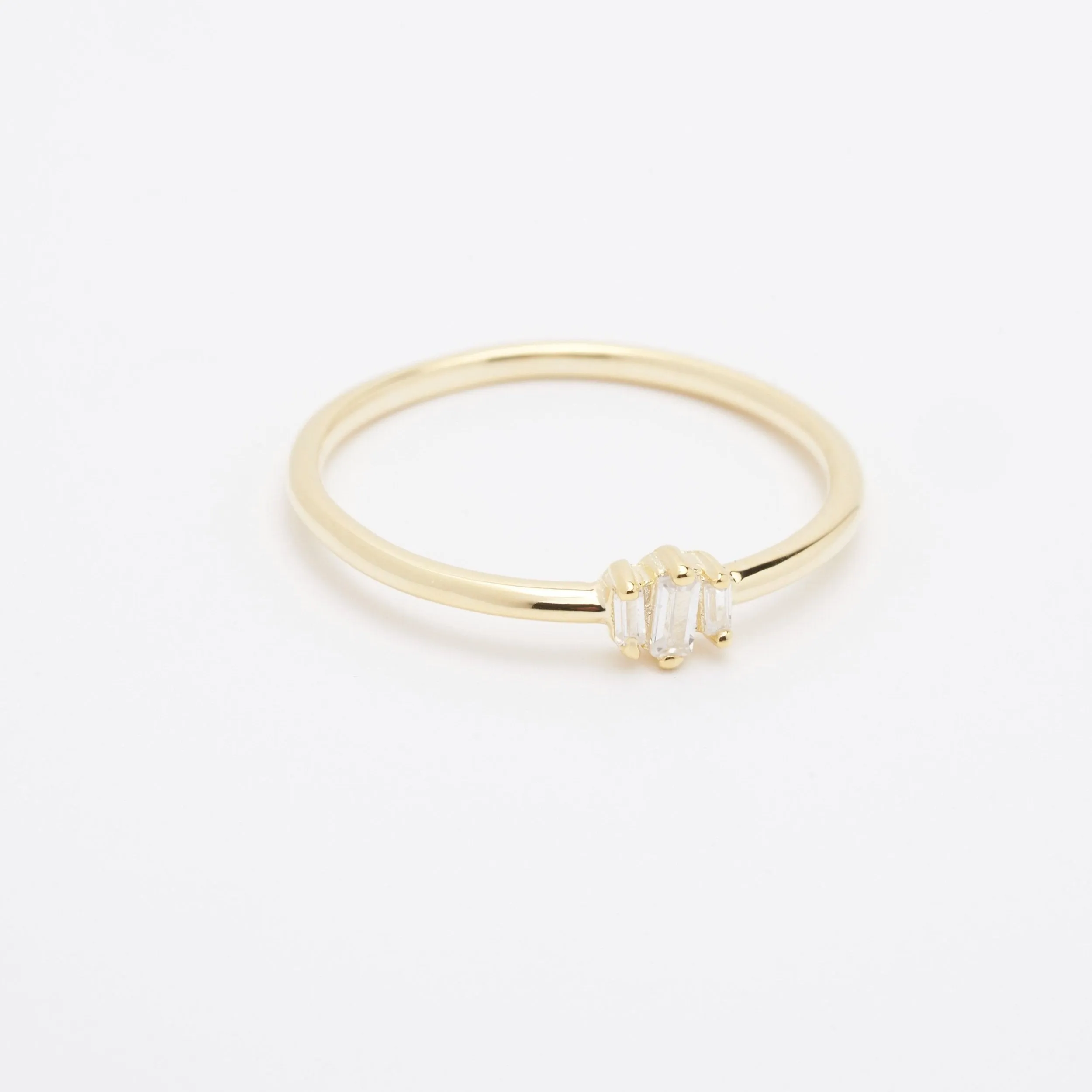 Bianca CZ Gemstone Cluster Ring
