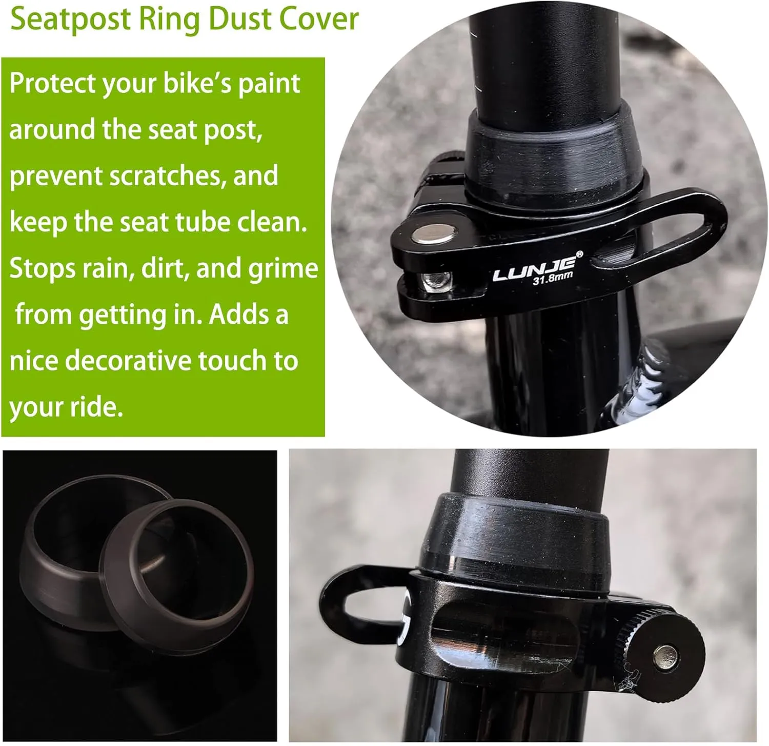 Bike Seat Post Clamp Quick Release Aluminium Alloy Bicycle Seat Clamp Collar 28.6mm 31.8mm 34.9mm