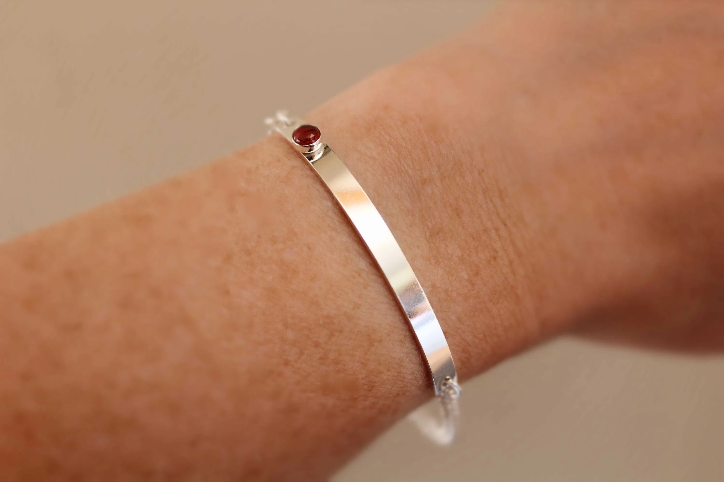 Birthstone Bar Bracelet, Bar Bracelet, Birthstone Jewelry, Birthstone Nameplate Bracelet, Nameplate Bracelet, Silver Bar Bracelet, Gift