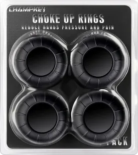 CHAMPKEY Premium Choke Up Rings 4 Pack | Reduced Hands Pain and Pressure Baseball Rings | Ideal for Baseball, Softball and Tee Ball Bat