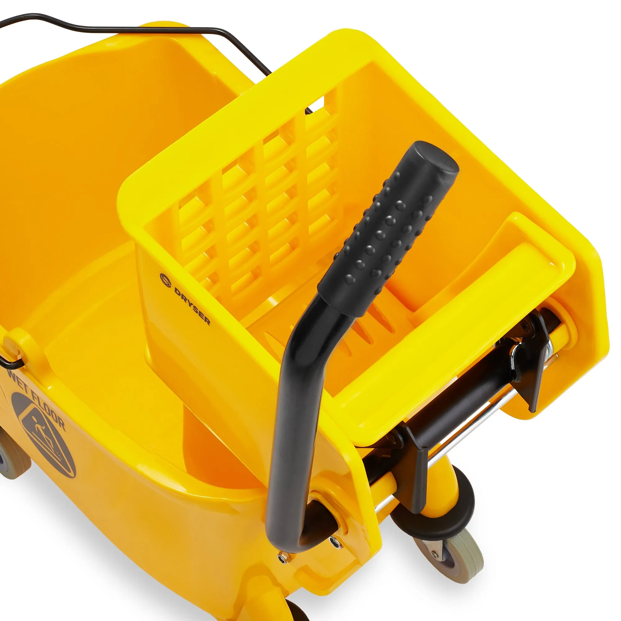 Commercial Housekeeping Caddy & Commercial Mop Bucket, 26 Qt. Yellow