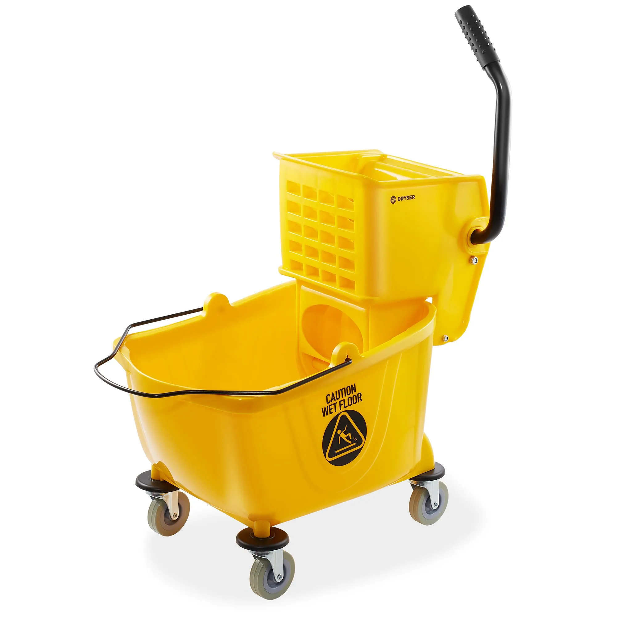 Commercial Housekeeping Caddy & Commercial Mop Bucket, 26 Qt. Yellow