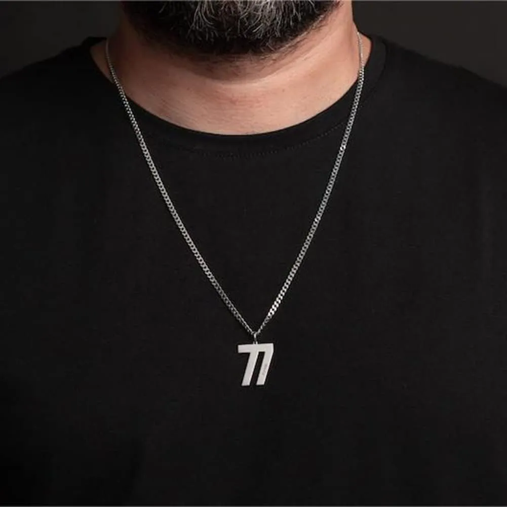 Custom Name Necklace for Men Personalized 18K Gold Plated Necklace with Curb/Figaro Chain Customized Jewelry Gifts for Him