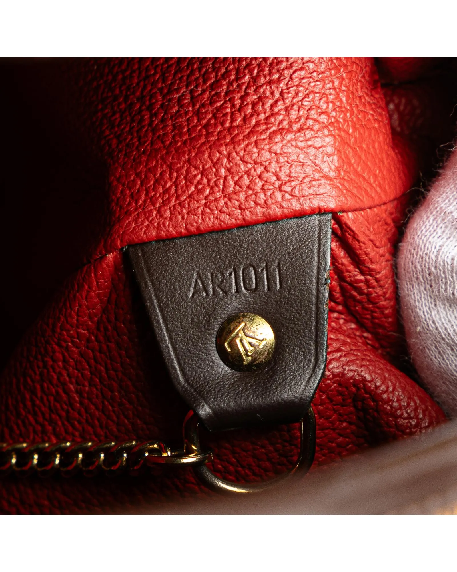 Damier Ebene Canvas Bucket Bag with Leather Trim