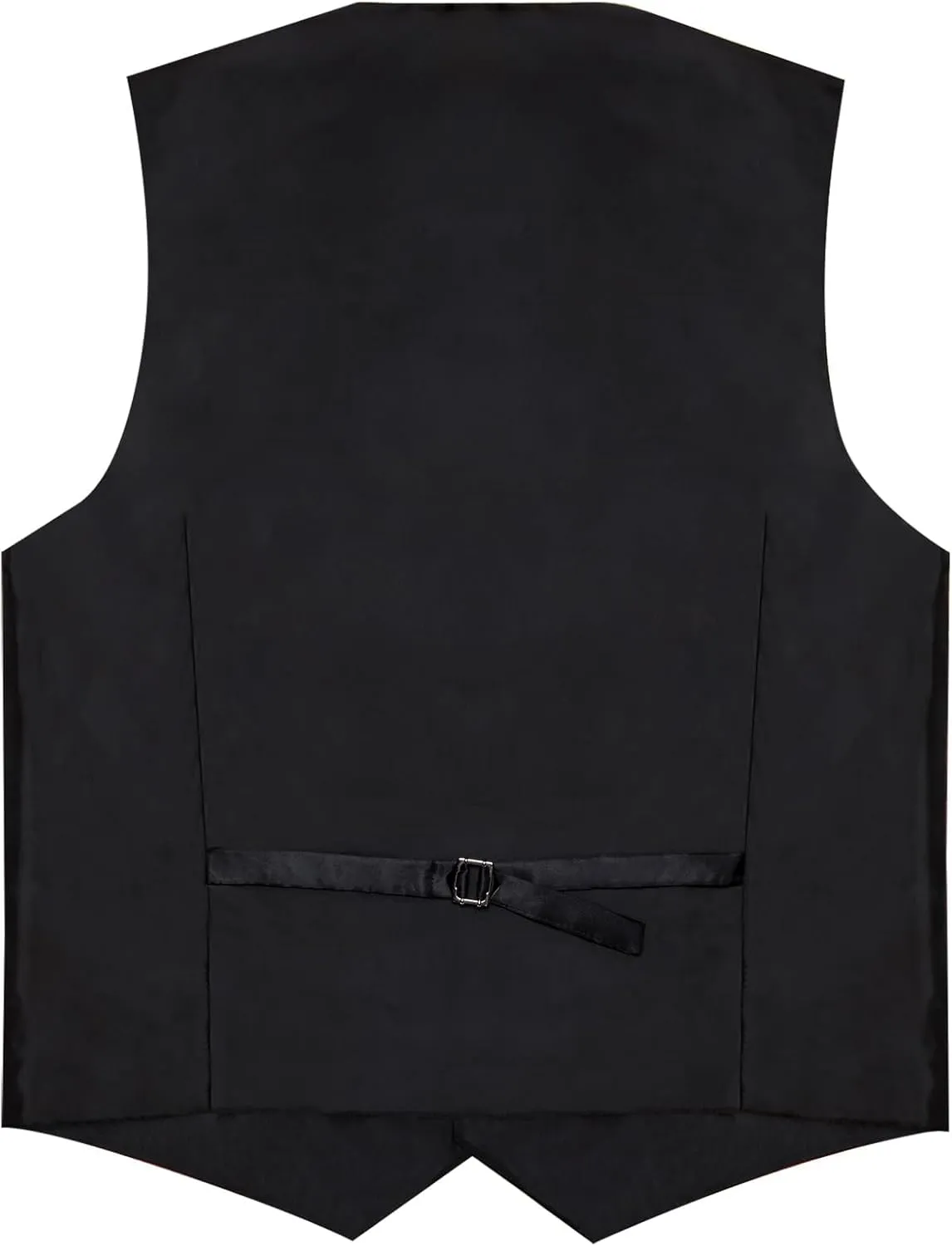 DiBanGu Formal Suit Vest Tie Set for Men Classic Solid Notch Lapel Dress Waistcoat Satin Vest Bowtie for Wedding Party