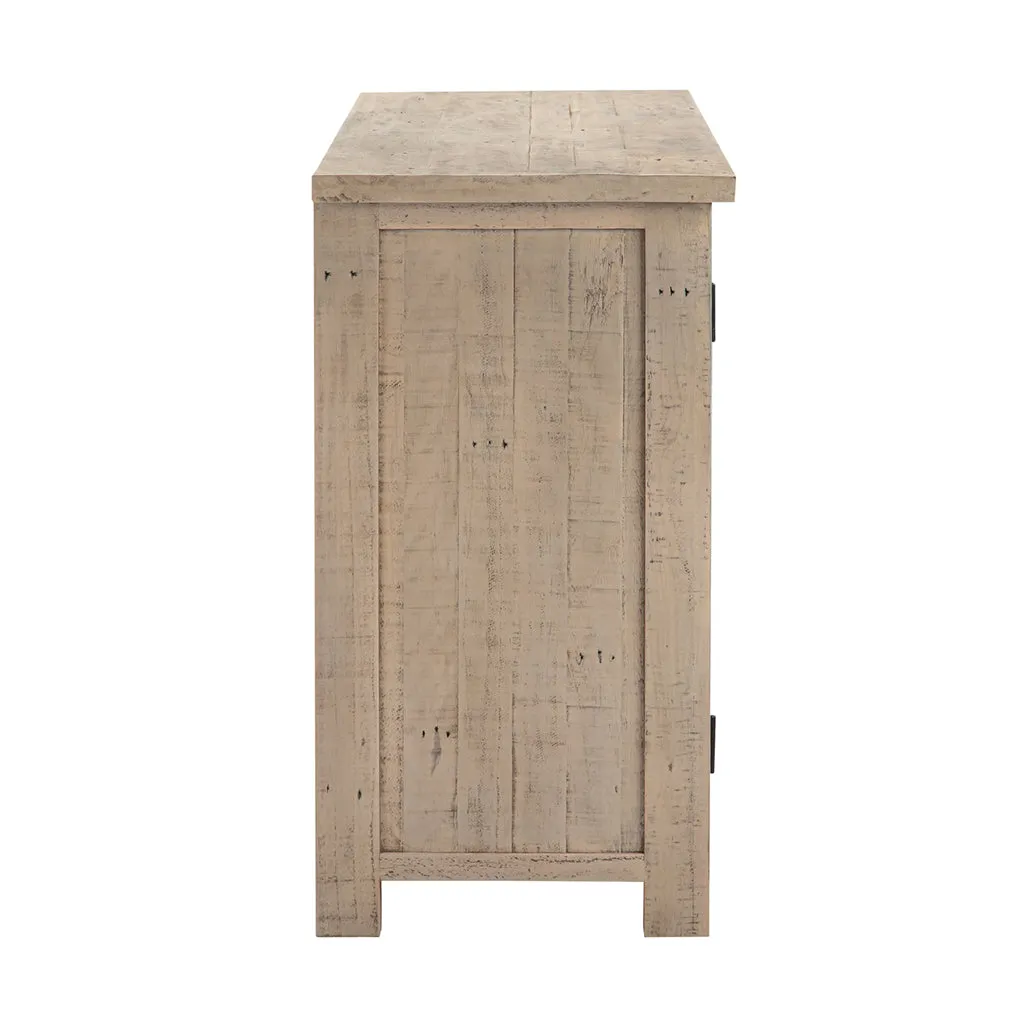 Distressed Pine Coffee Table Media Unit