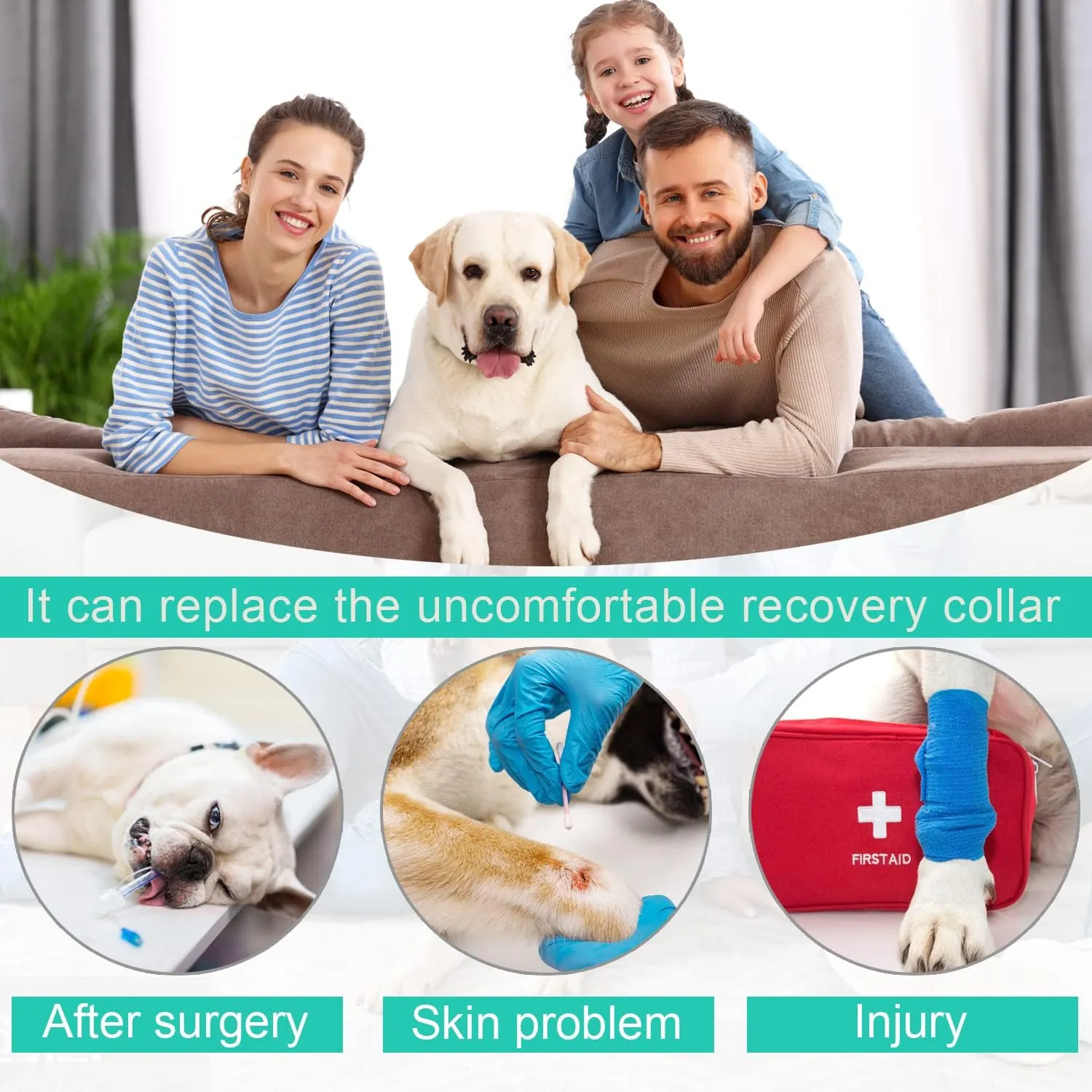 Etdane Dog Onesie for After Surgery Pet Surgical Recovery Suit Anti Shedding Bodysuit Long Sleeve Claming Pajamas with Legs for Female Male Dog (XXX-Large, Gray)