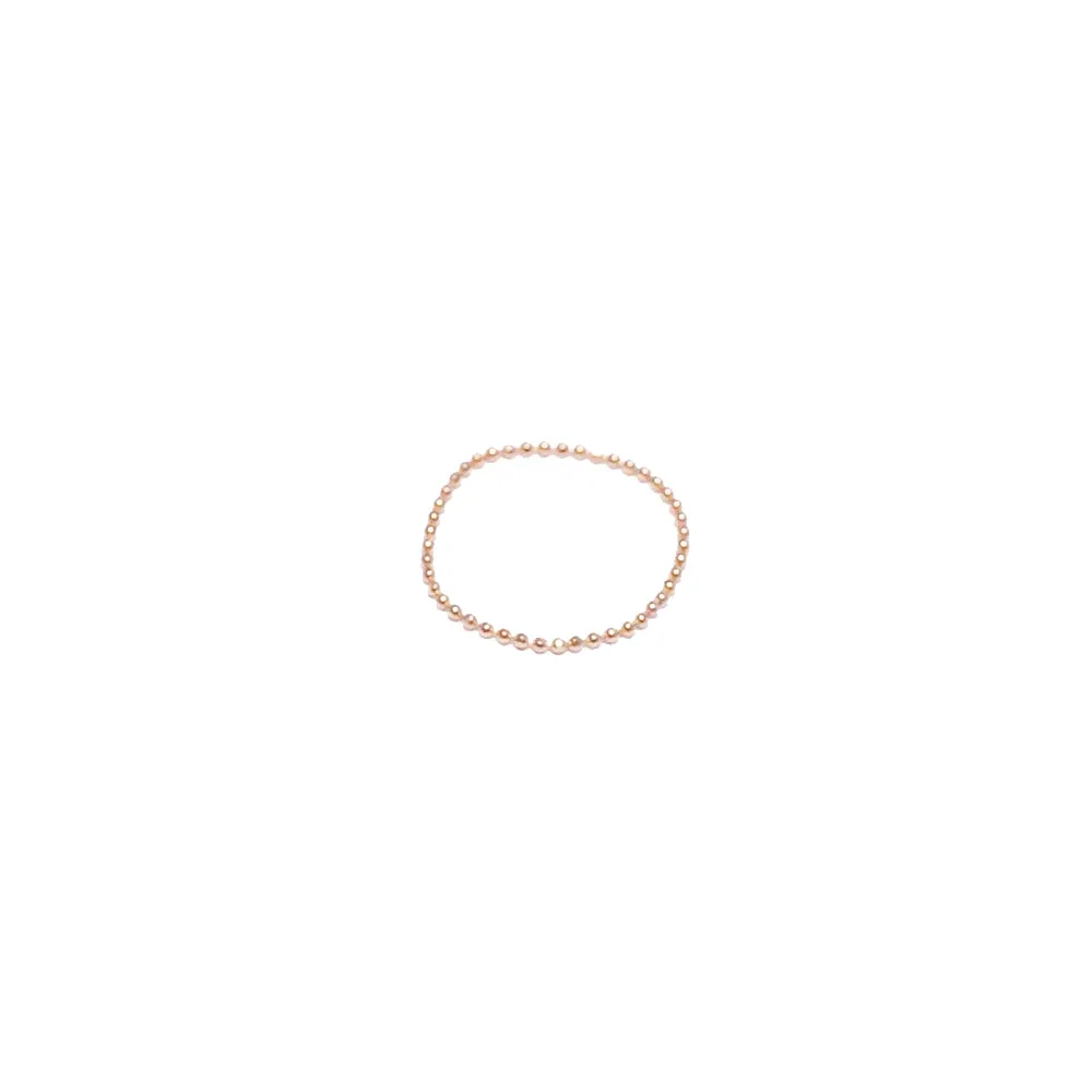 Faceted Bead Chain Ring - Solid 14kt