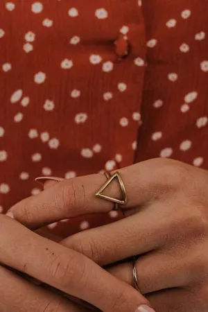 Geo Adjustable Ring - Triangle