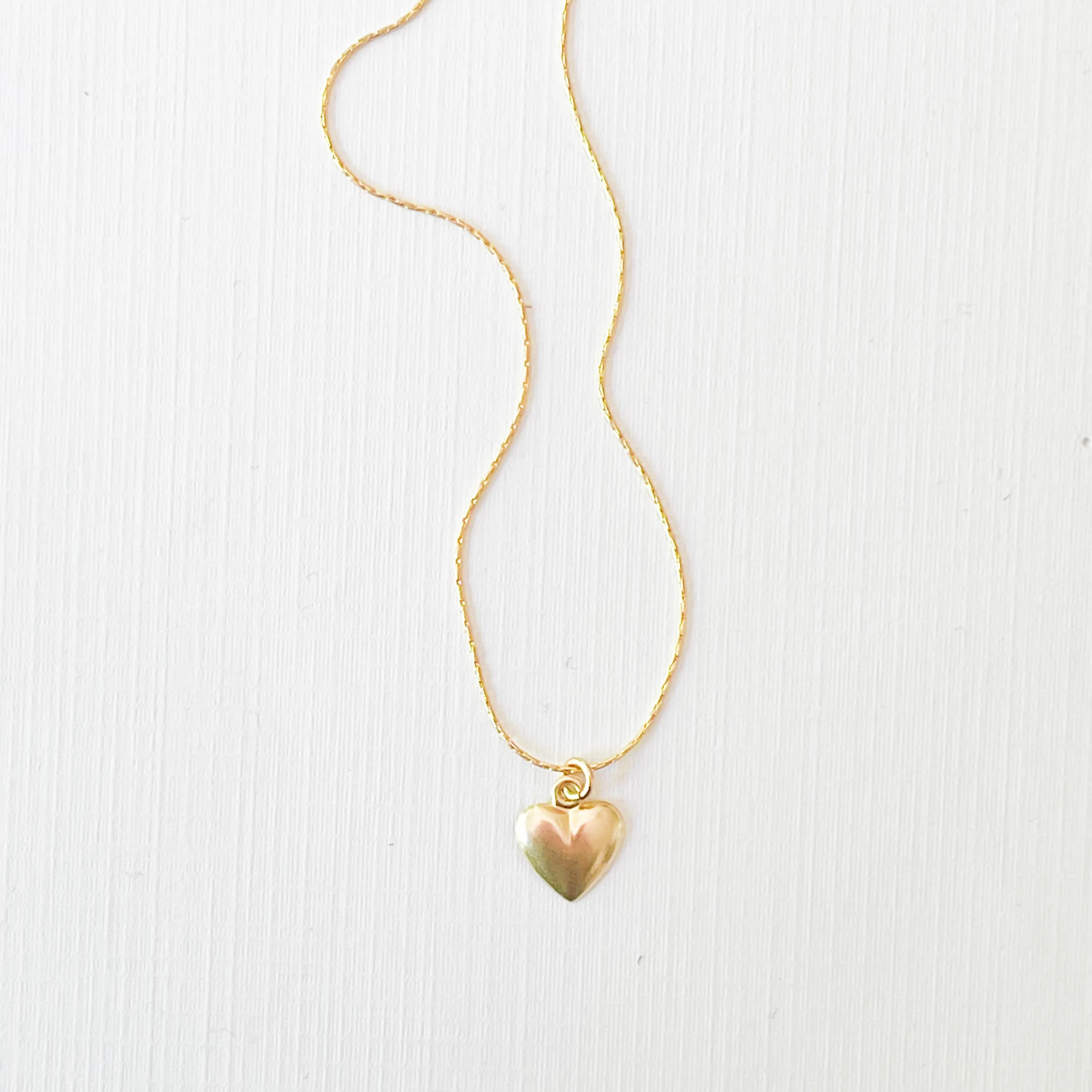 Gold Filled Charm Necklace with a Heart, Starfish or Sun  - WS