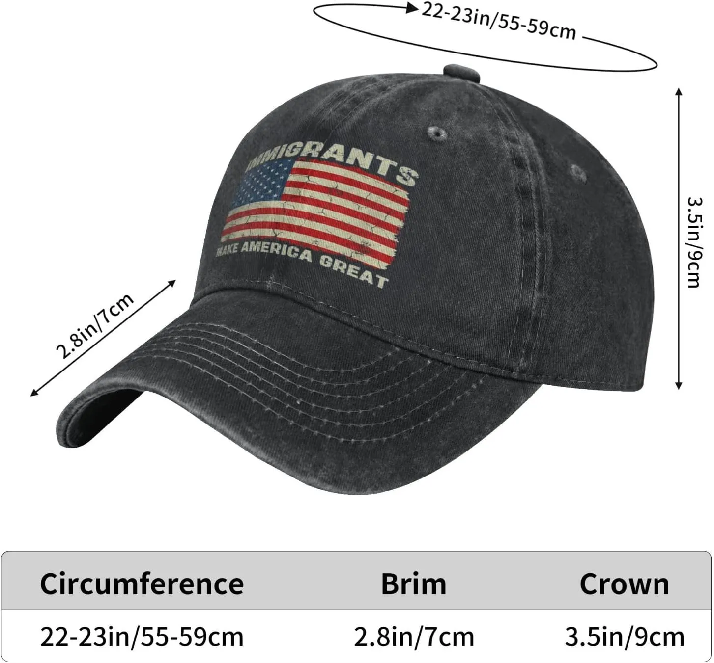 Gymini Immigrants Make America Great Hat Immigration Keep The America Trucker Hat Dad Baseball Cap