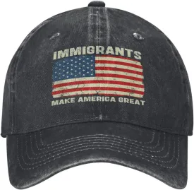 Gymini Immigrants Make America Great Hat Immigration Keep The America Trucker Hat Dad Baseball Cap