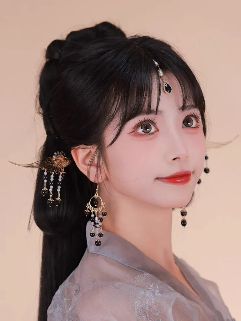 Hair Accessories Set: Dark Wings