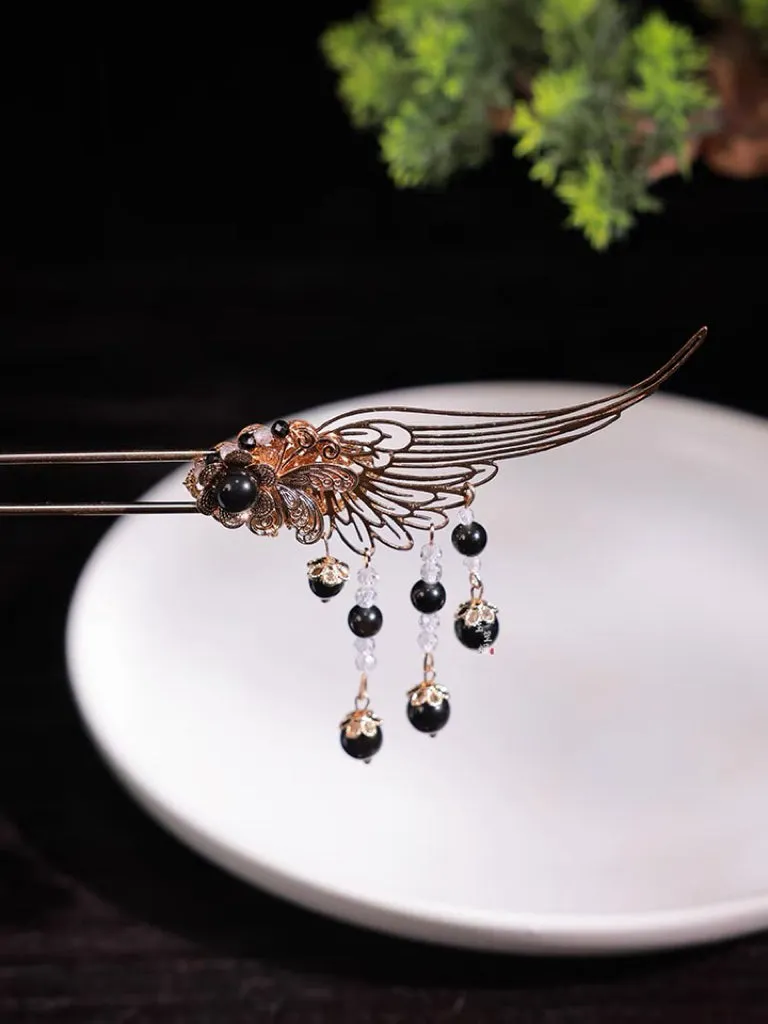 Hair Accessories Set: Dark Wings