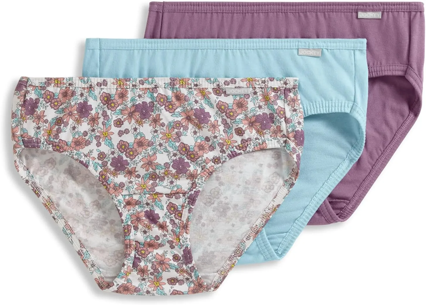 Jockey Women's Underwear Plus Size Elance Bikini - 3 Pack