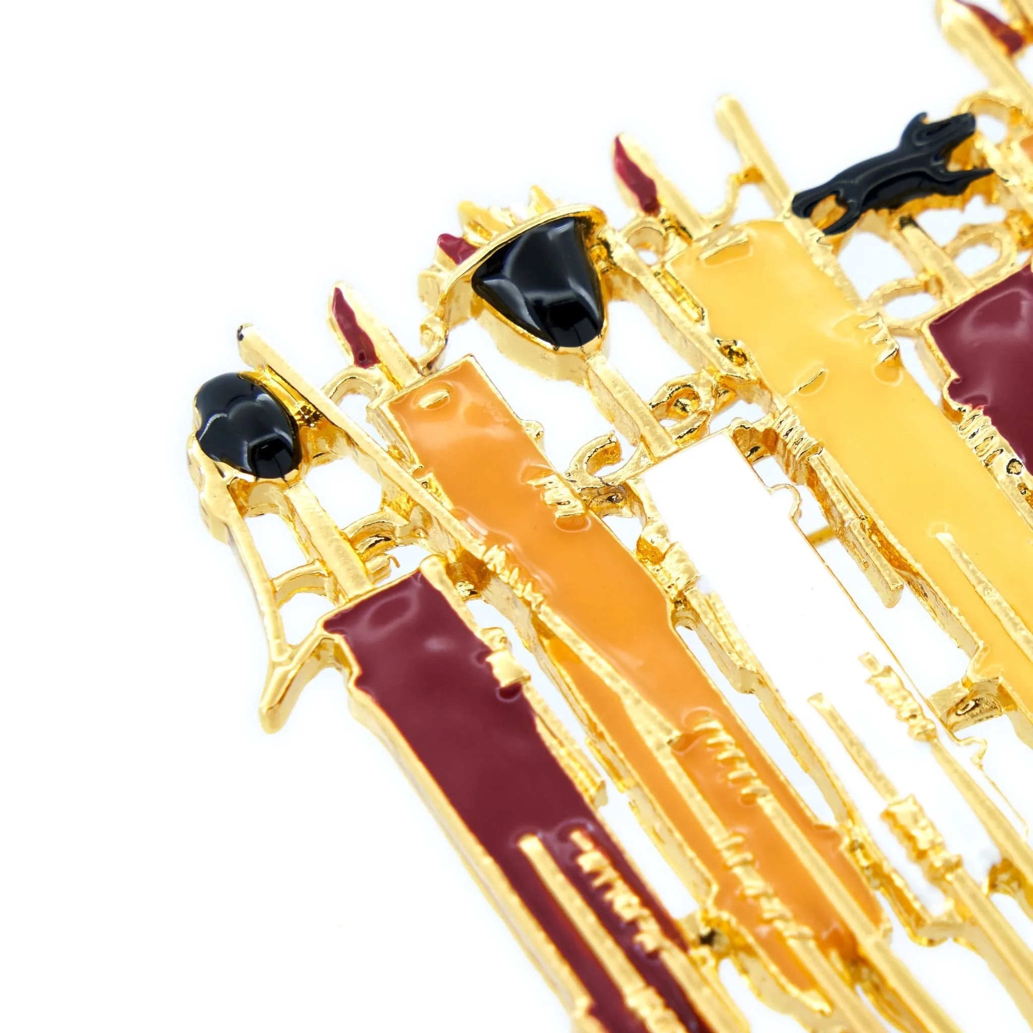 Maasai Sherrie Brooch - Gold