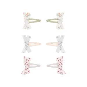 Mimi & Lula Hairclips Set 6 | Mini Floral Prairie