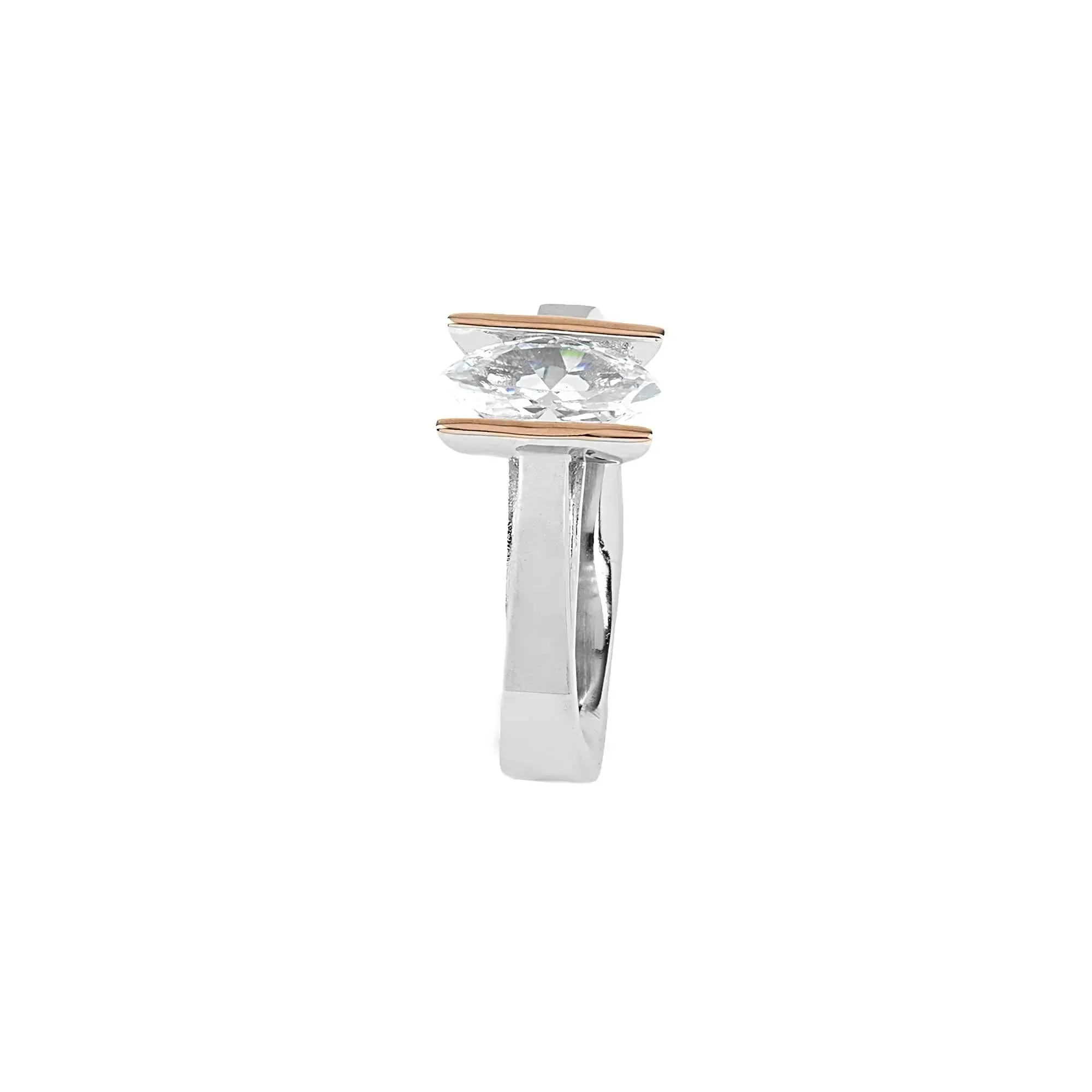 Minimalist CZ Band Ring
