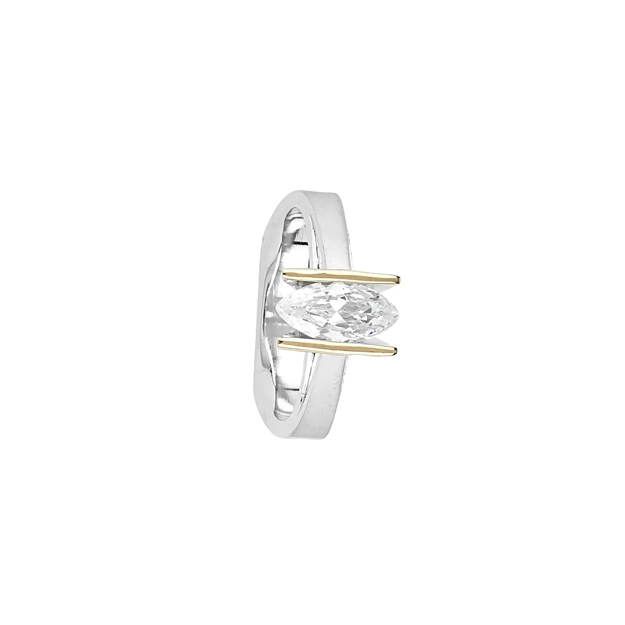 Minimalist CZ Band Ring