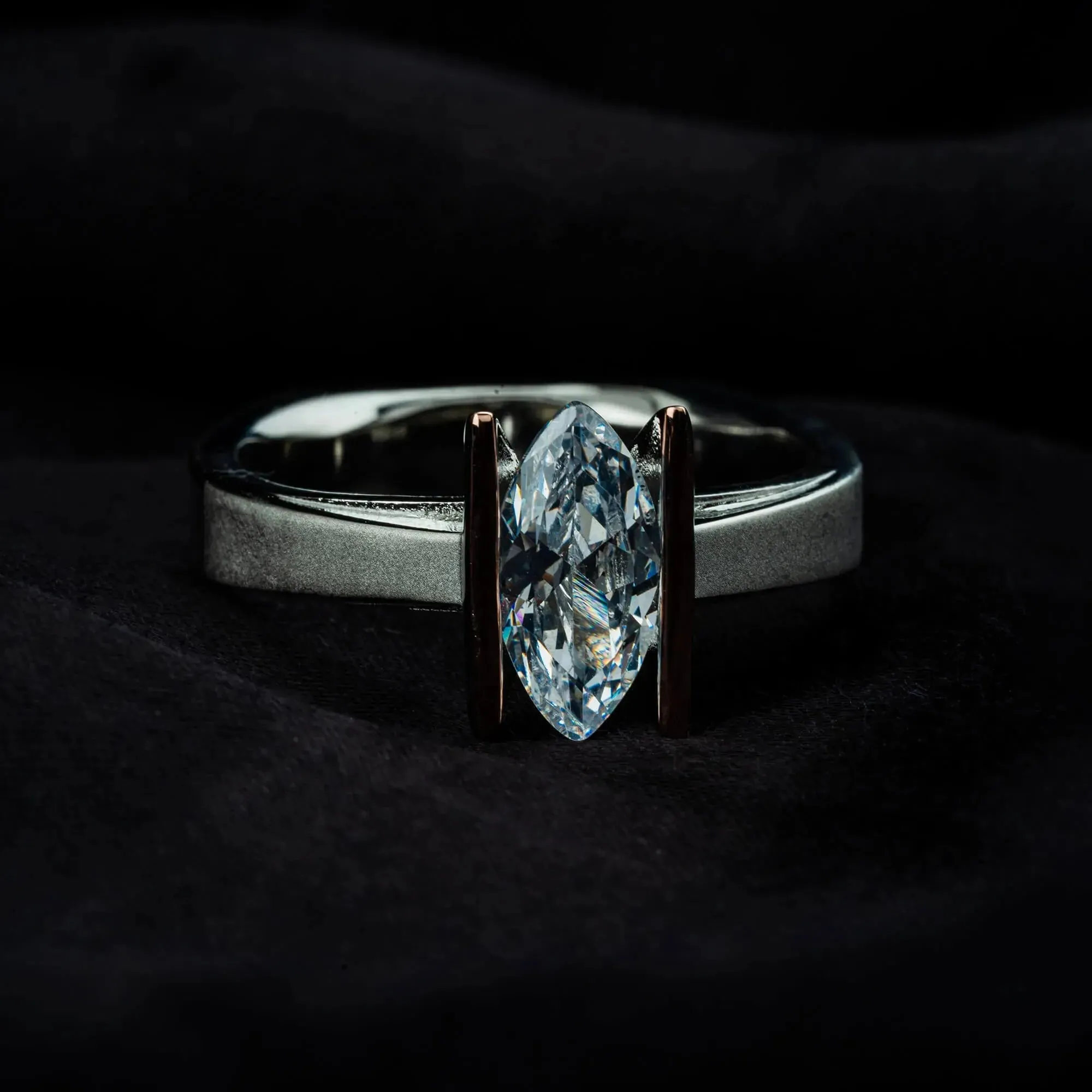 Minimalist CZ Band Ring