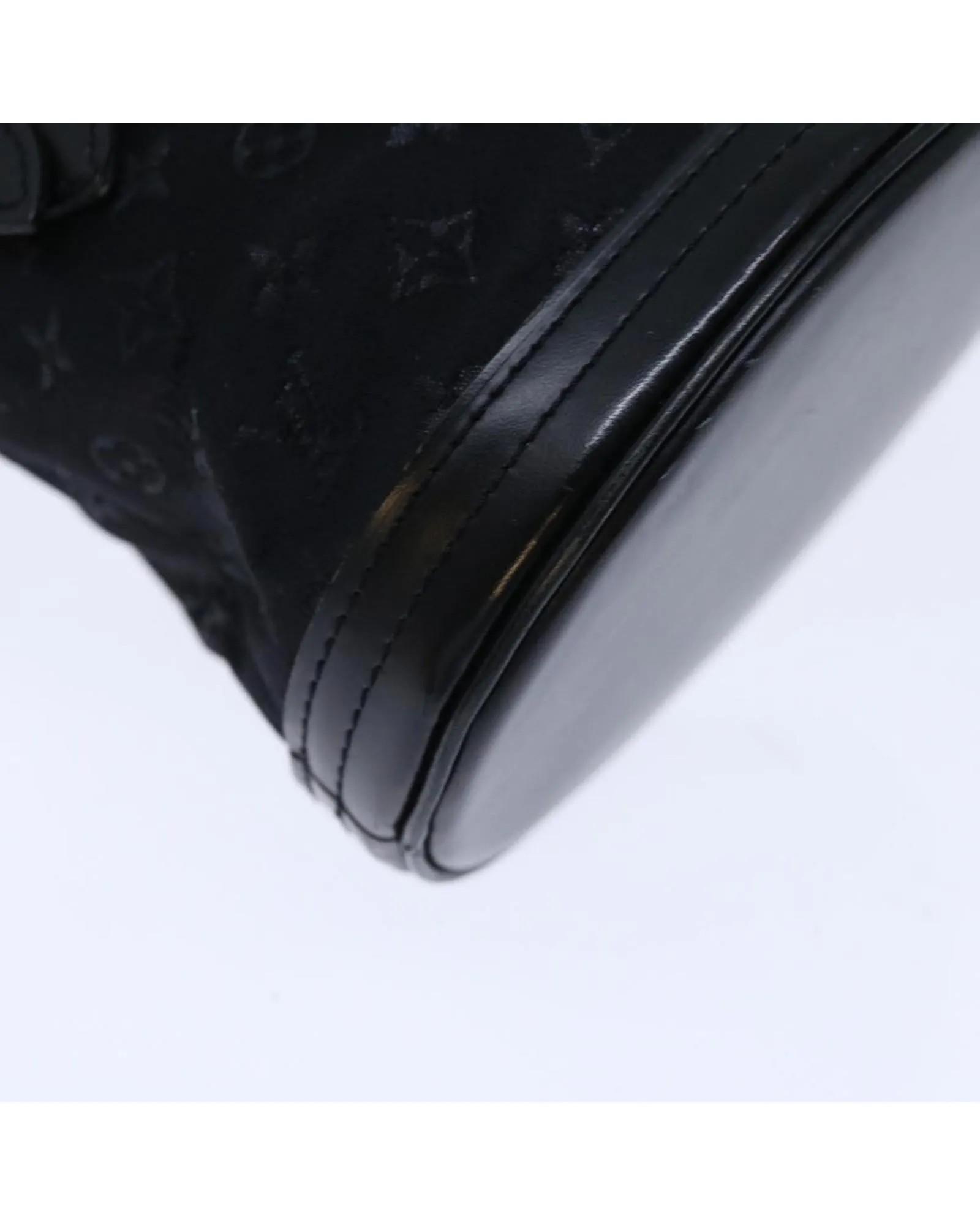 Monogram Satin Little Bucket Pouch Authenticated by LV