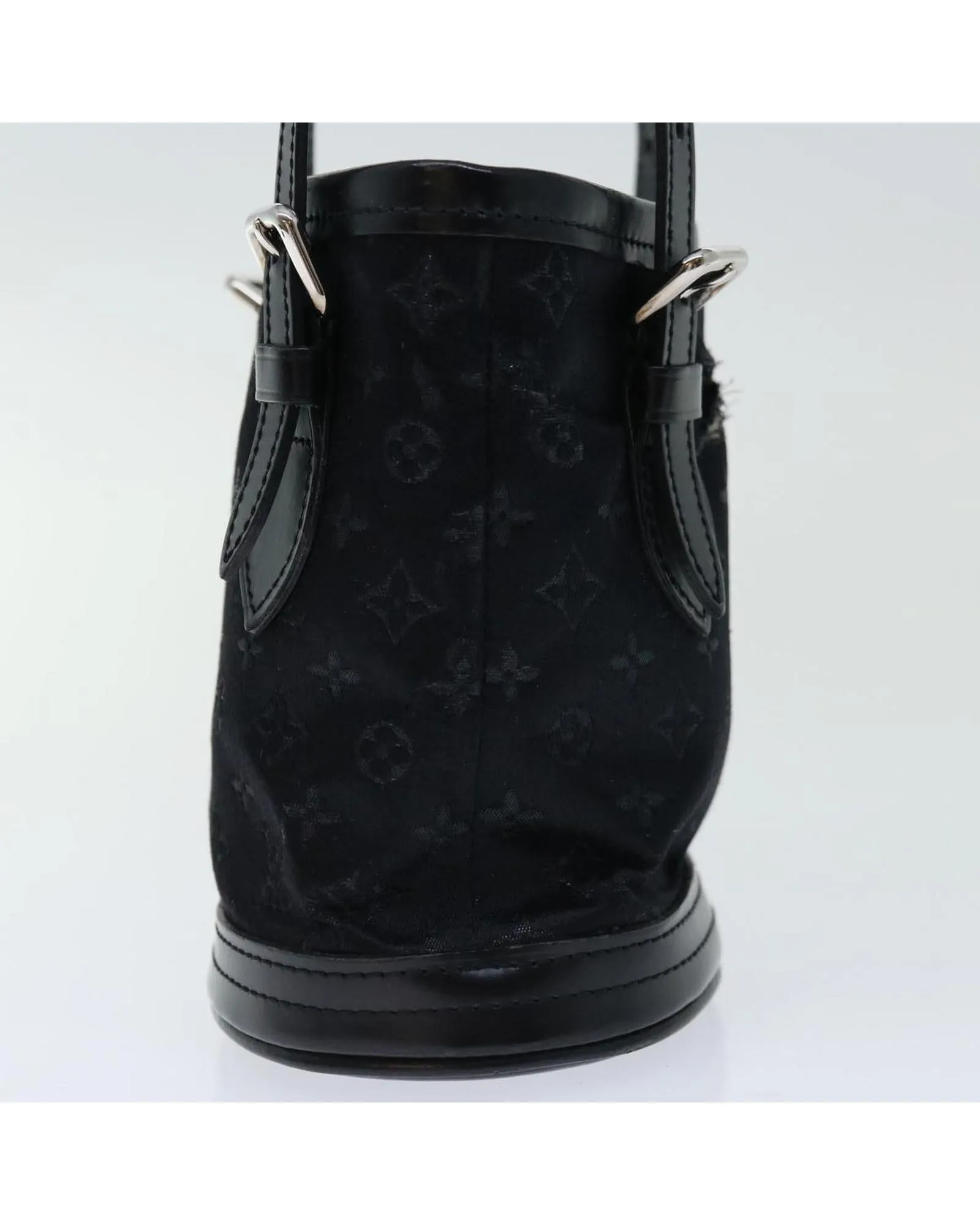 Monogram Satin Little Bucket Pouch Authenticated by LV
