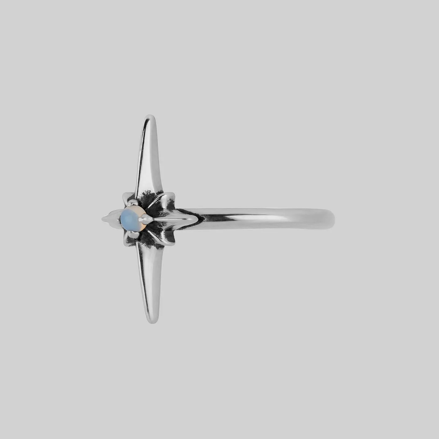 NOVA. Star Flare Opalite Ring - Silver