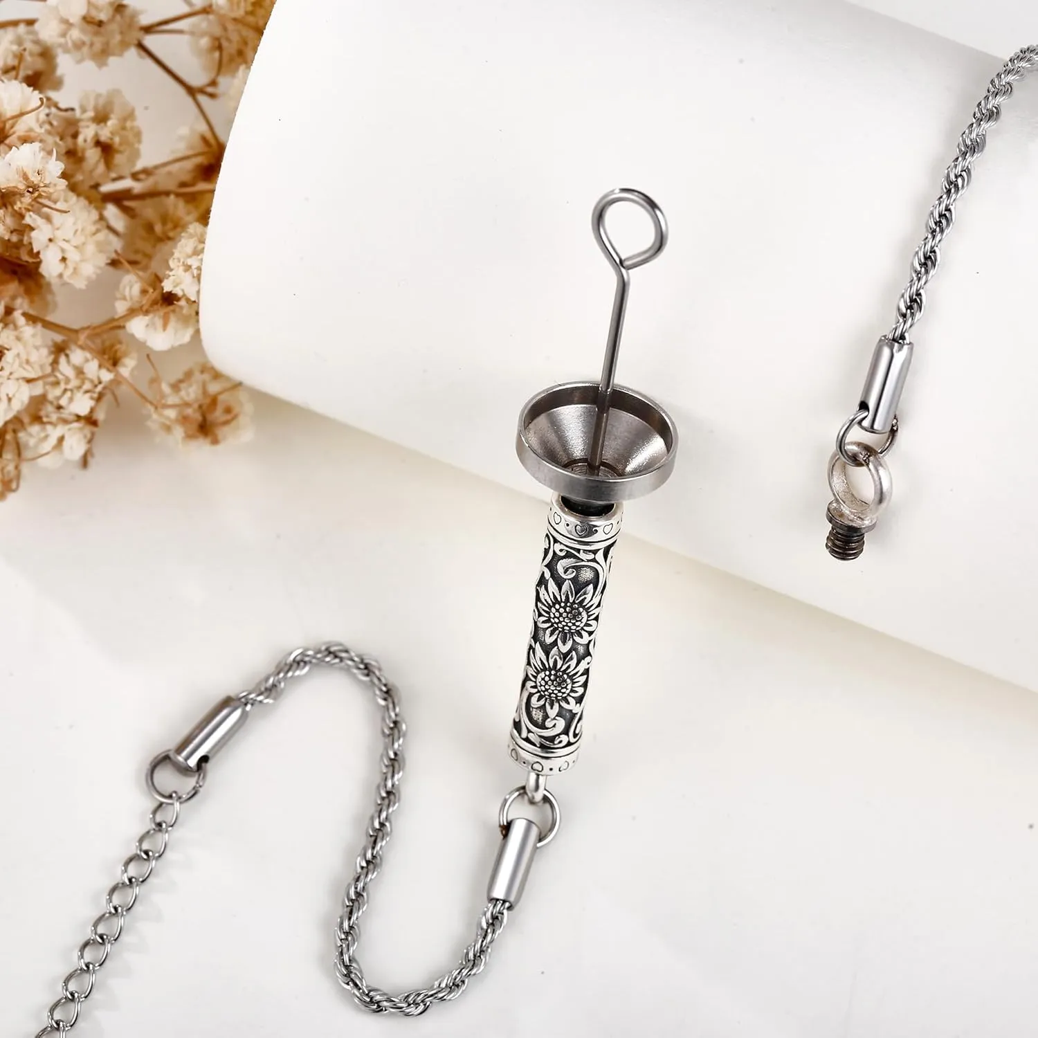 ONEFINITY Urn Bracelet For Ashes 925 Sterling Silver Bar Cremation Jewelry For Ashes Keepsake Pendant Locket Bracelet For Women Men