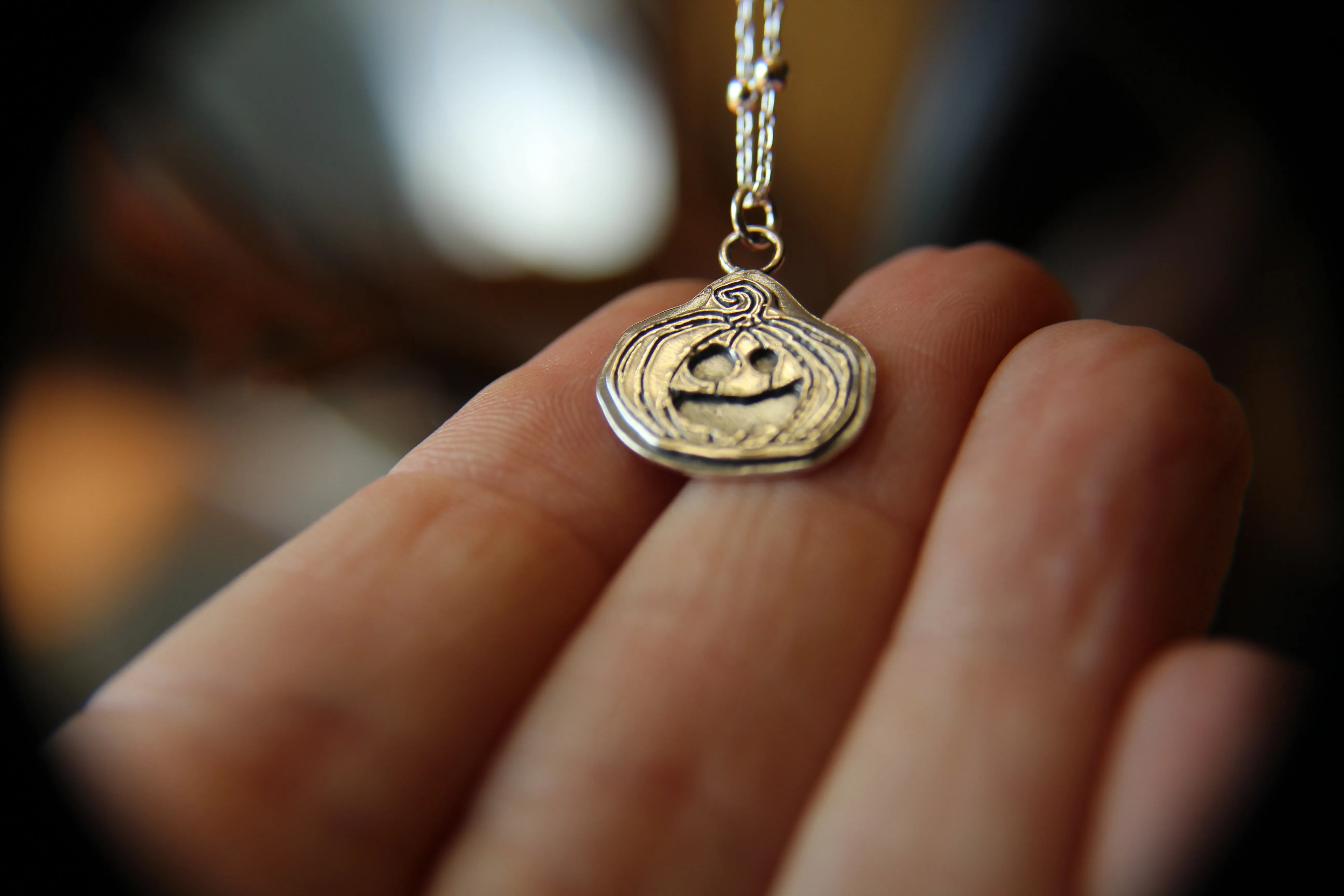 Pumpkin Necklace, Halloween Pumpkin Necklace, Pumpkin Jewelry, Halloween Jewelry, Spooky Pumpkin Necklace, Gift