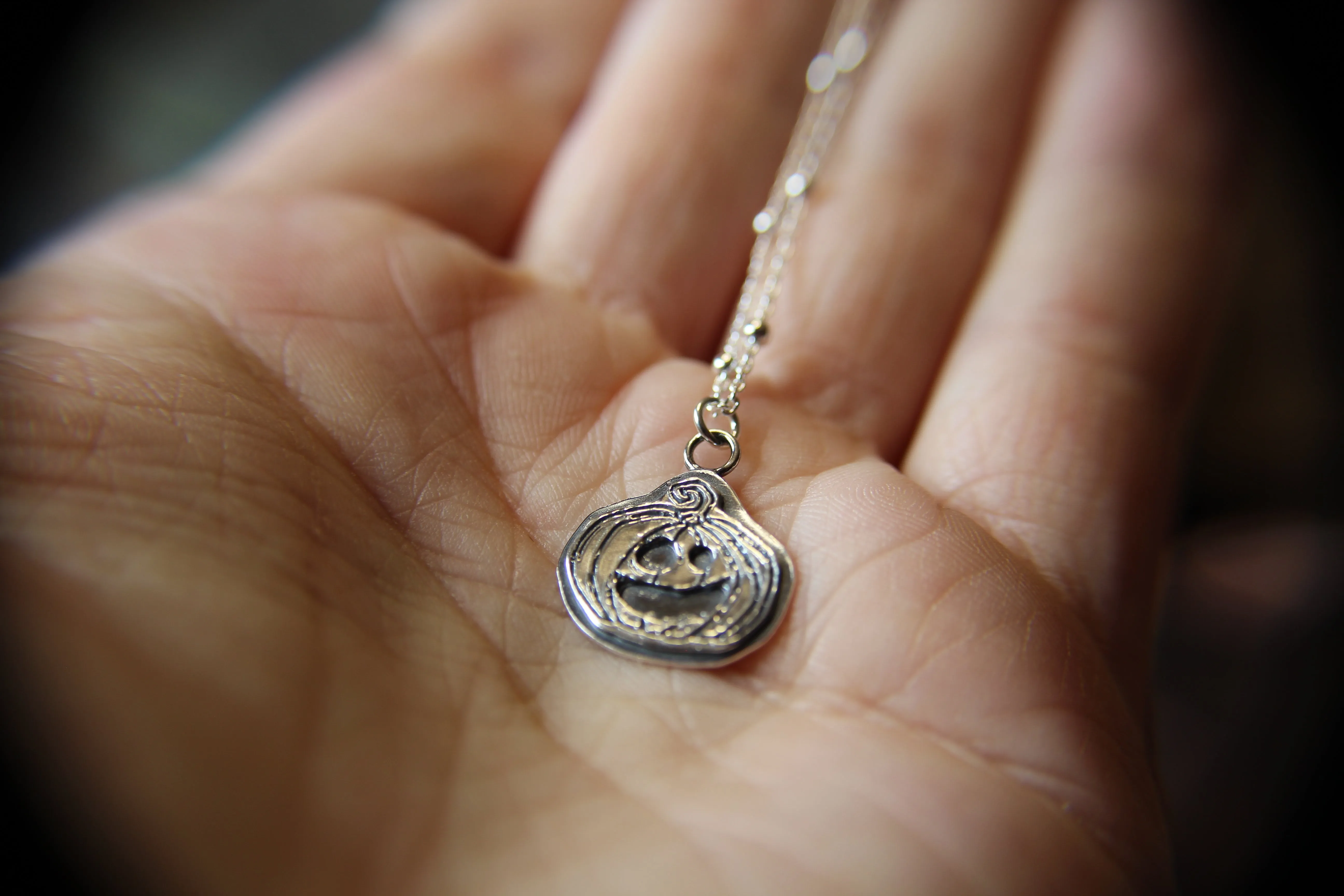 Pumpkin Necklace, Halloween Pumpkin Necklace, Pumpkin Jewelry, Halloween Jewelry, Spooky Pumpkin Necklace, Gift