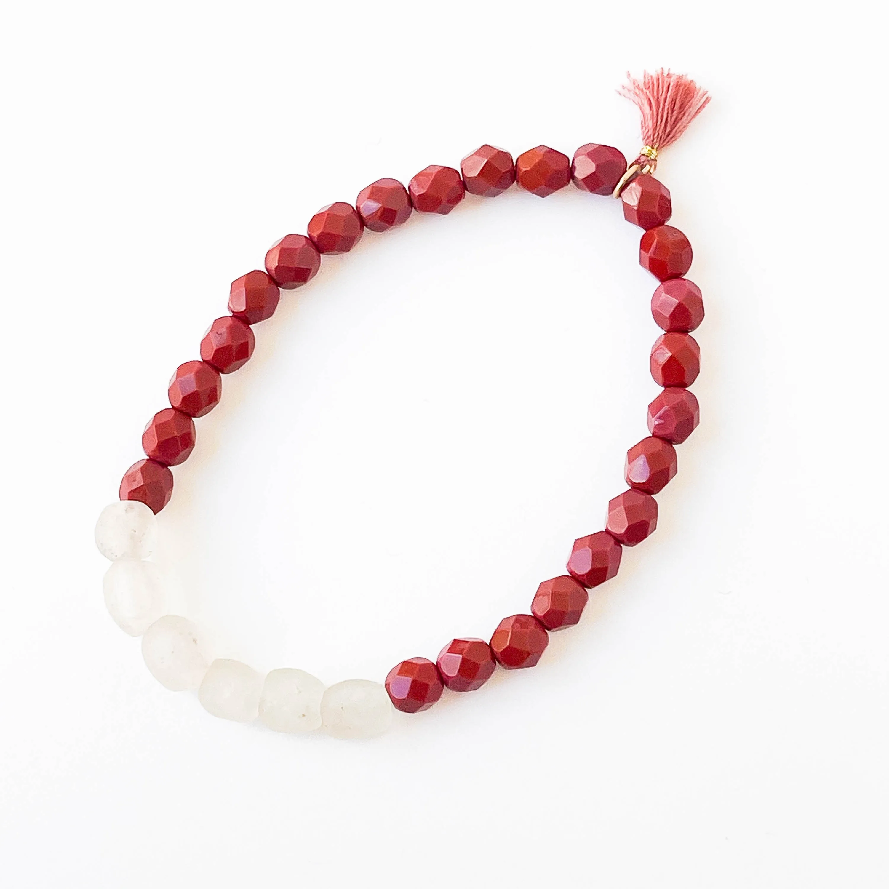 Recycled African Glass And Mixed Bead Bracelet - WS