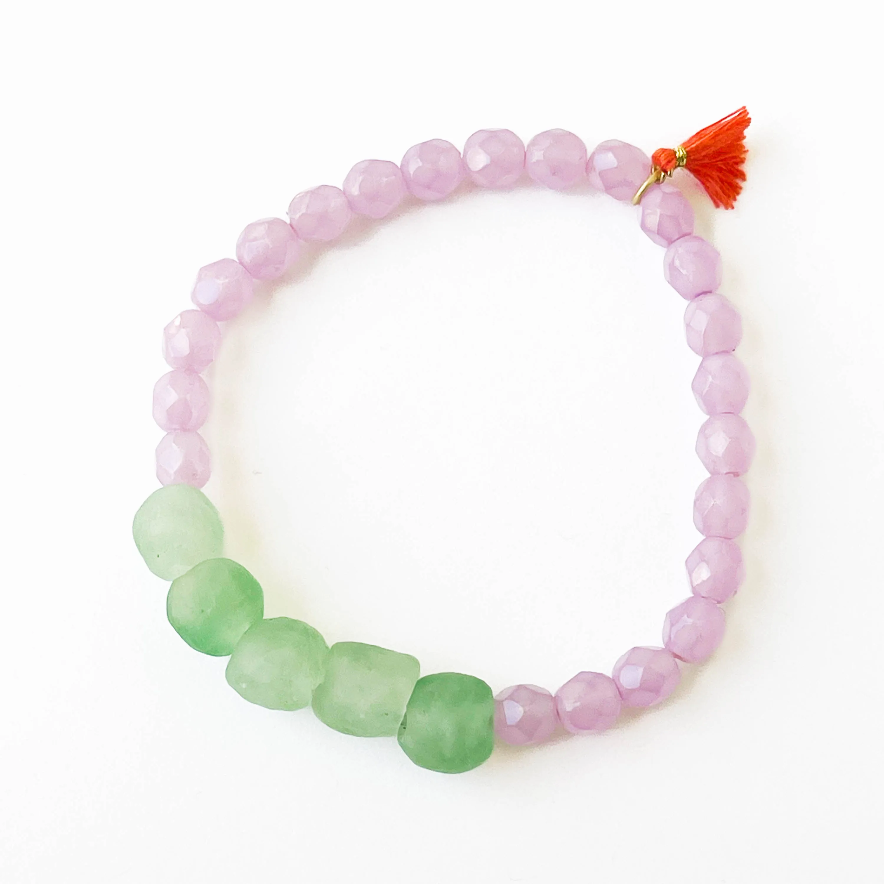 Recycled African Glass And Mixed Bead Bracelet - WS