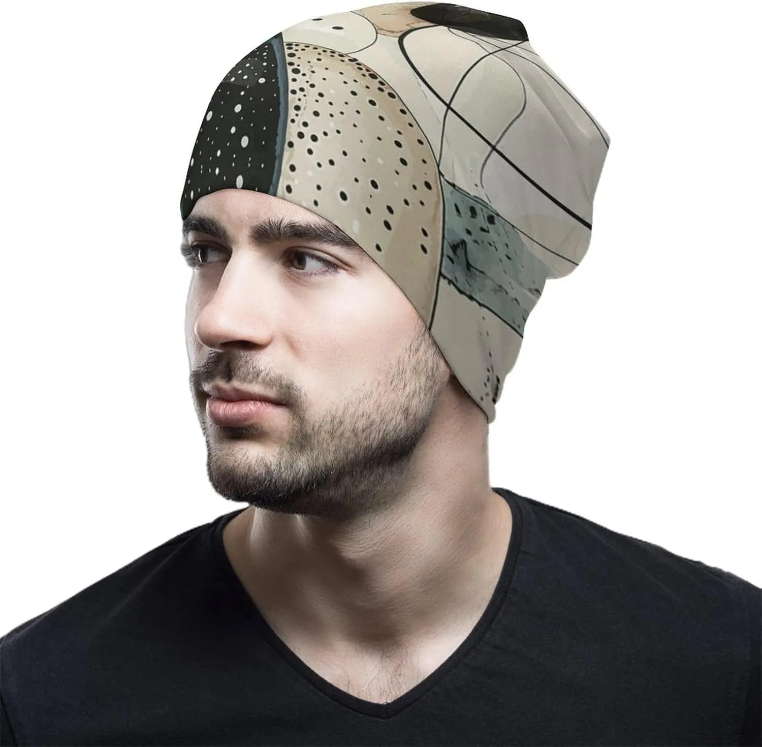 Skull Cap Beanie for Men Women, Soft Knit Chemo Hat for Hair Loss, Winter Warm Slouchy Beanie: Adjustable Size