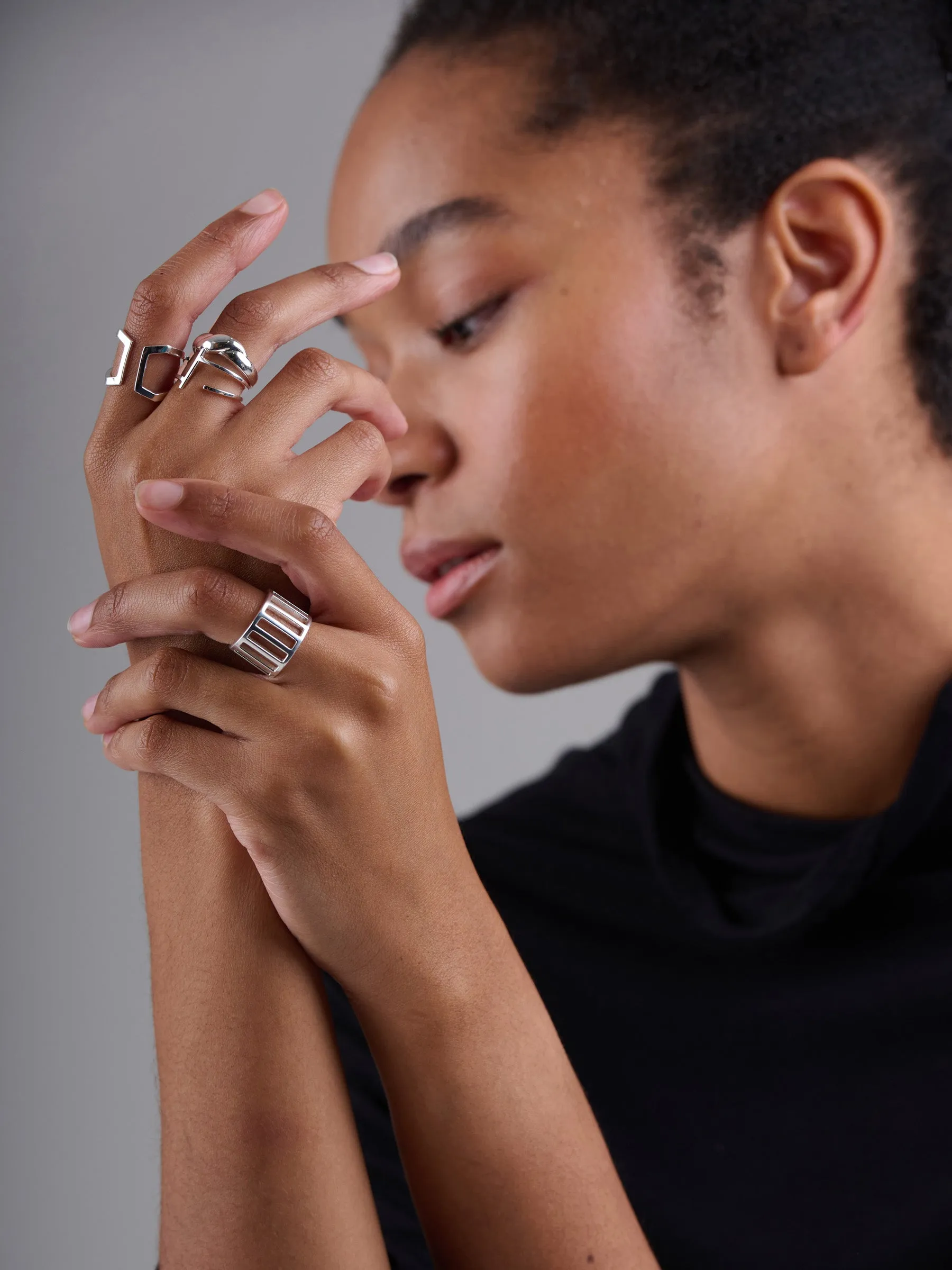 Sterling Silver Minimalist Line Ring