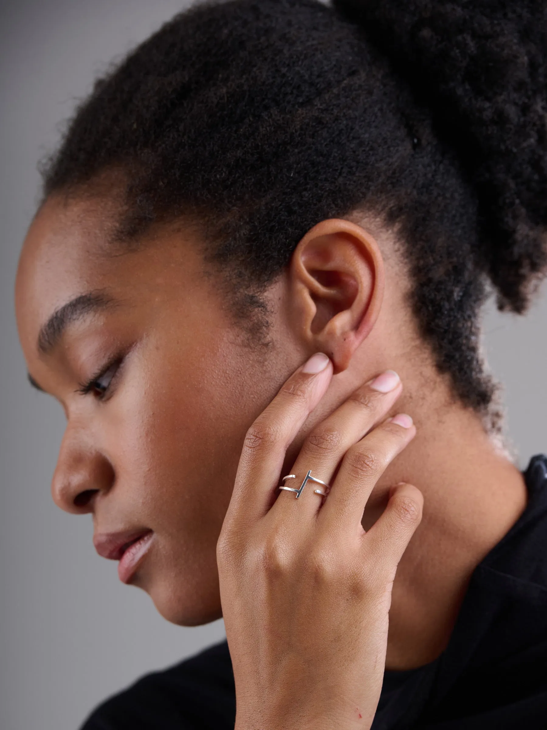 Sterling Silver Minimalist Line Ring